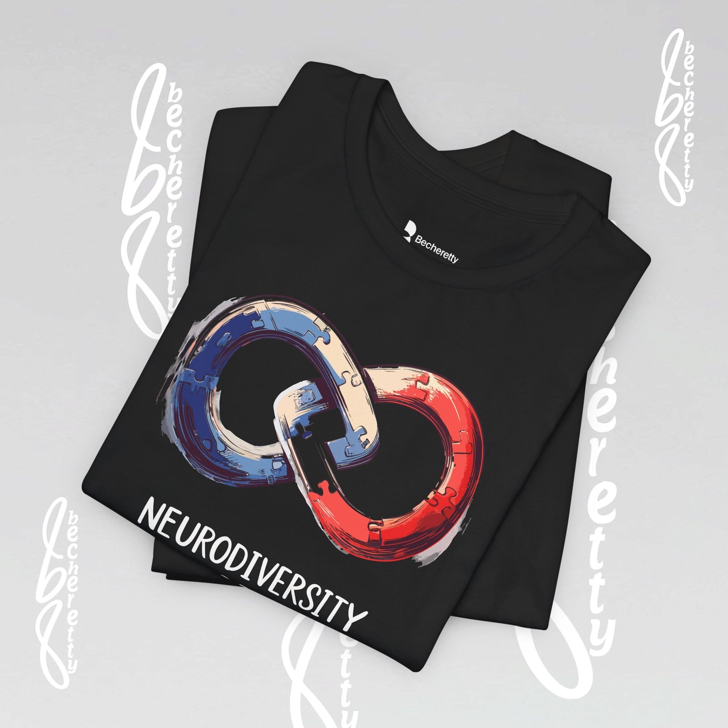 Neurodiversity Pride Tee - Graphic Art Becheretty - Summer, Casual T-Shirt