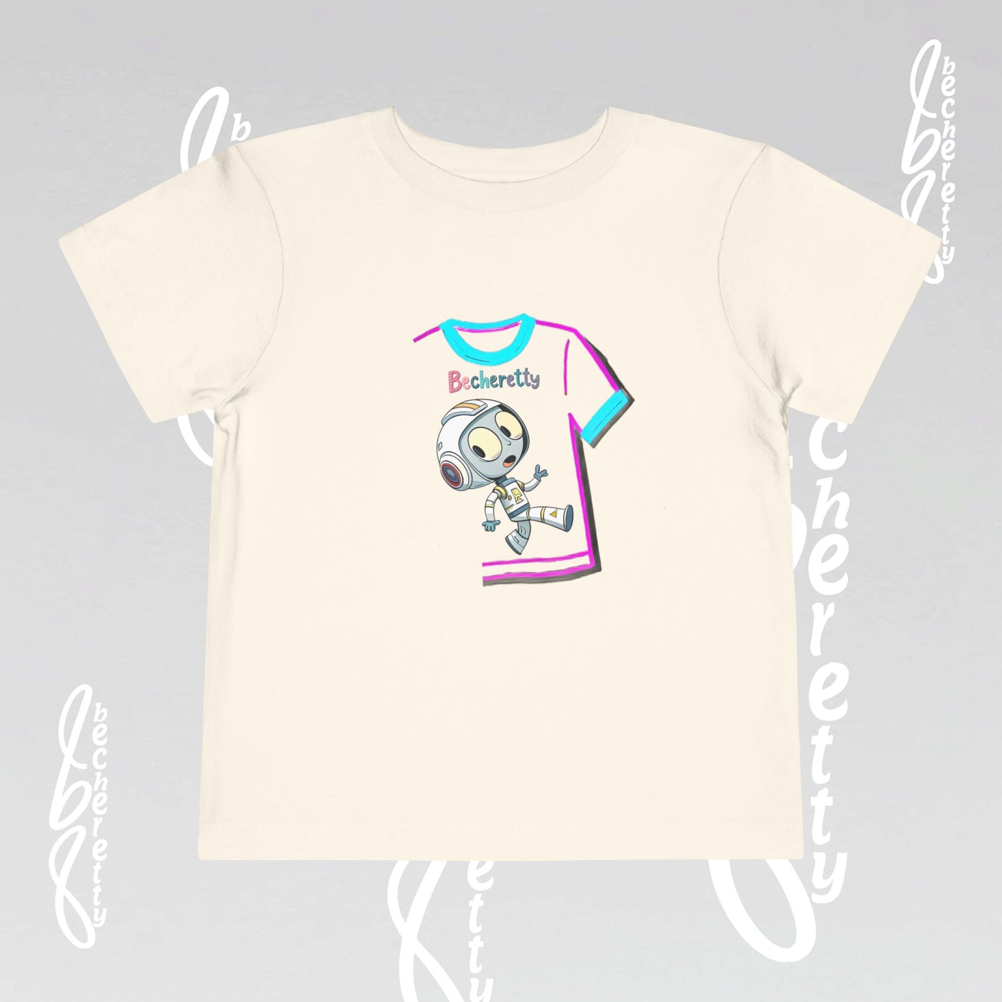 Toddler T-Shirt - Fun & Playful Robot Graphic Becheretty - Surprise your friends with this unique design