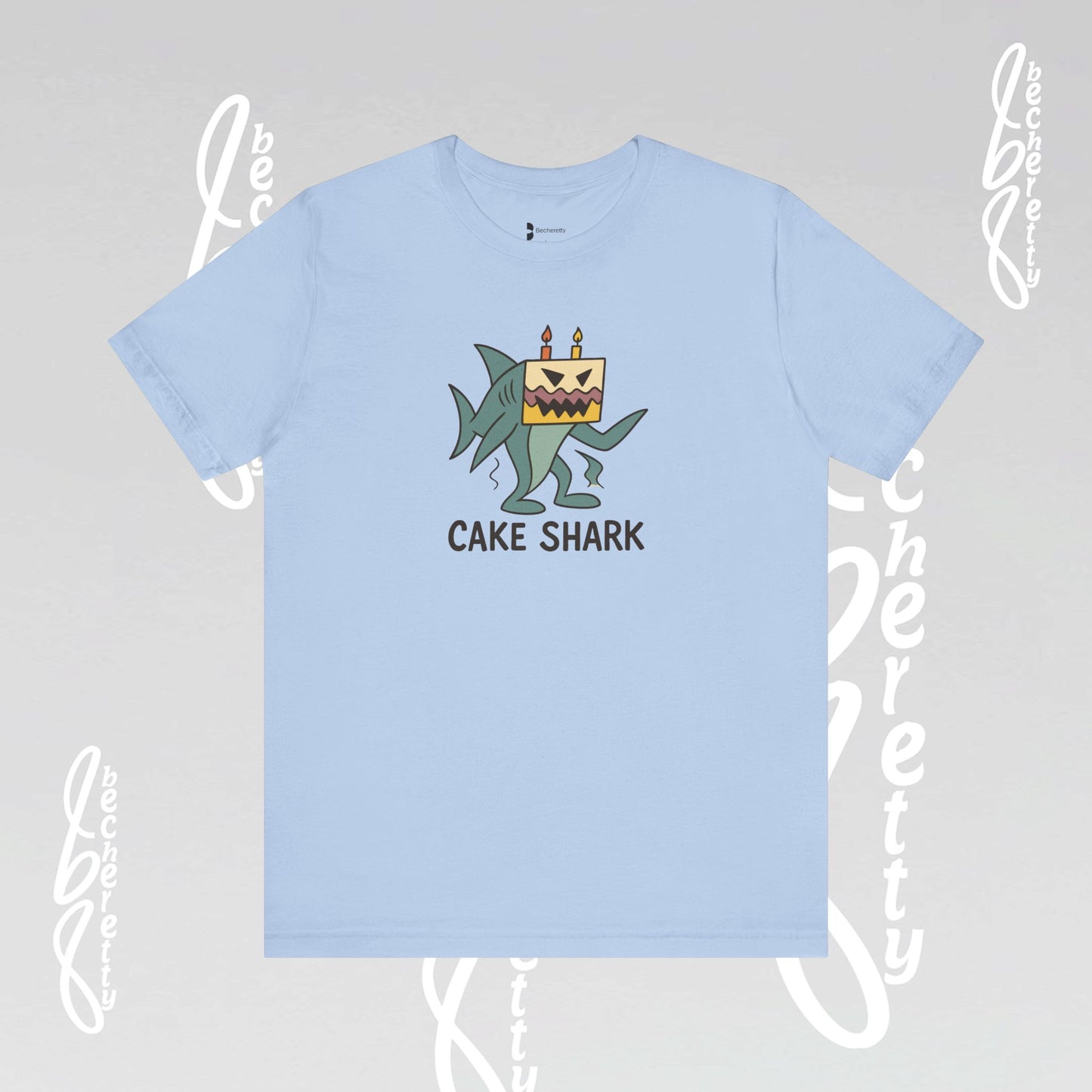 Cake Shark Tee - Designed by a 10-Year-Old - Celebrate Neurodiversity - Casual Wear