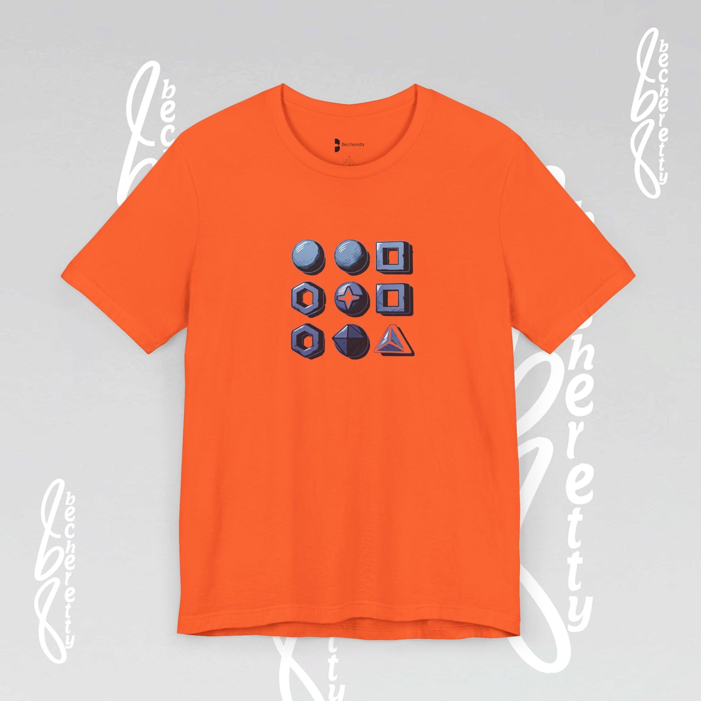 Graphic T-Shirt Becheretty - Short Sleeve, Unisex - Stylish Minimalist - Casual Wear