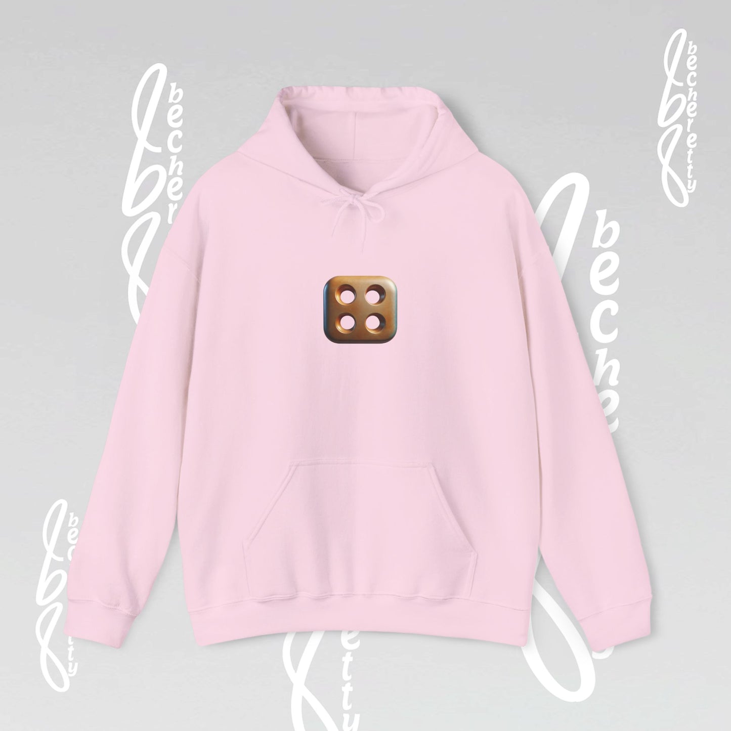 Graphic Unisex Hoodie Becheretty - Original Artistic Dice Design - Art Minimalist
