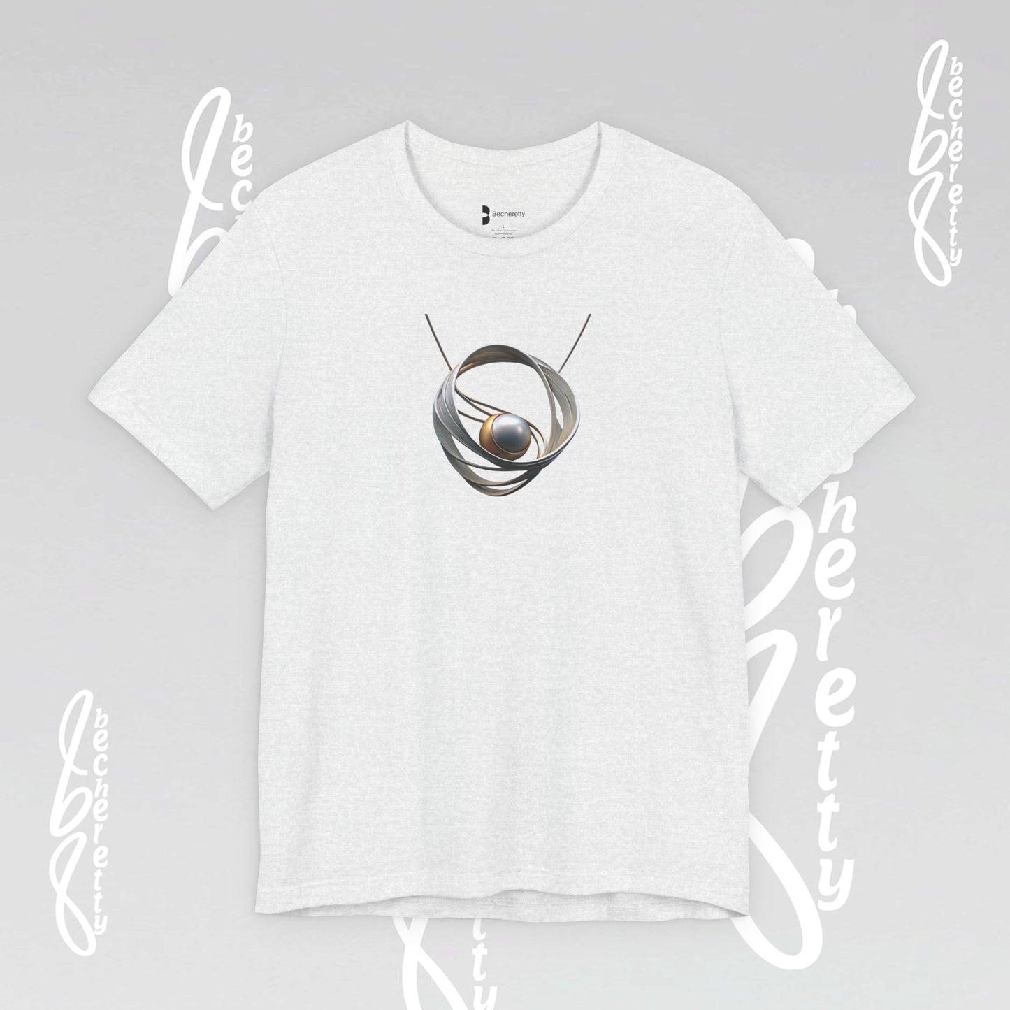 Modern Design "Necklace" Graphic T-Shirt Becheretty - Trendy Outfits, Casual Wear - Gift for Art Lovers - Unique Style