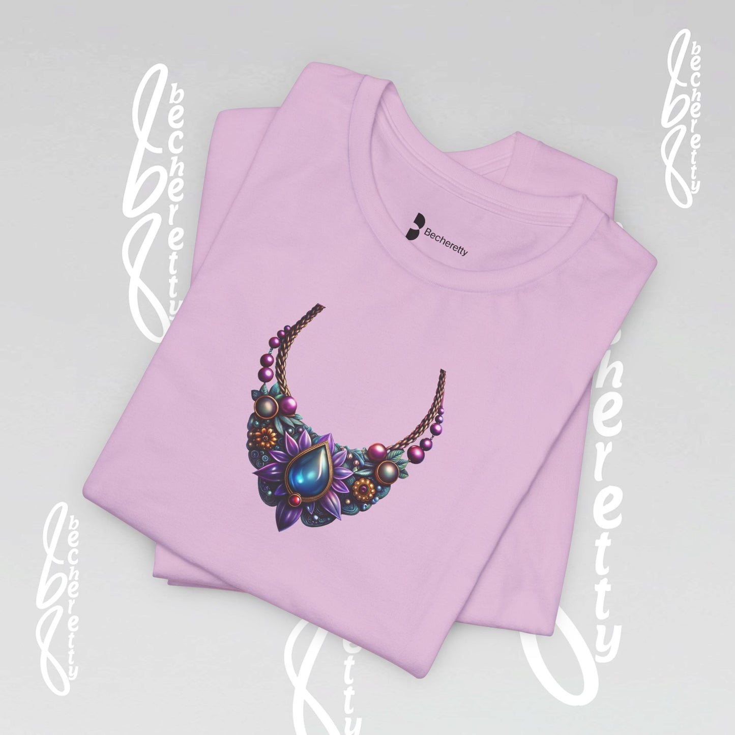 Colorful Necklace Design - Bohemian Inspire - Short Sleeve T'Shirt - Perfect gift for women