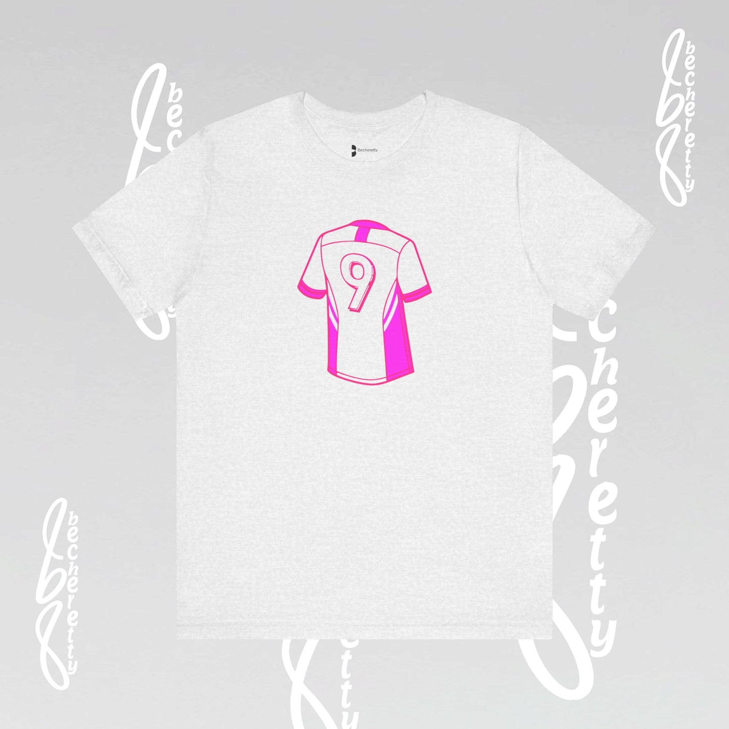 Soccer T-Shirt Number 9 - Unisex - Graphic Becheretty - Perfect Gift for Soccer Lovers - Casual Wear