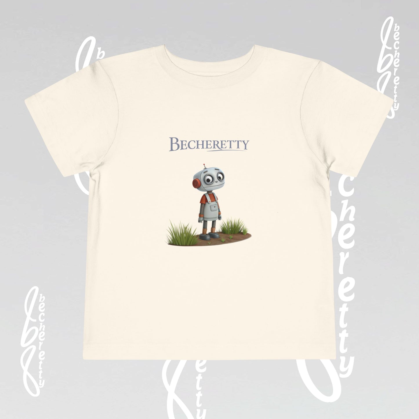 Toddler T'Shirt Short Sleeve - Cute Robot - Becheretty Graphic Design