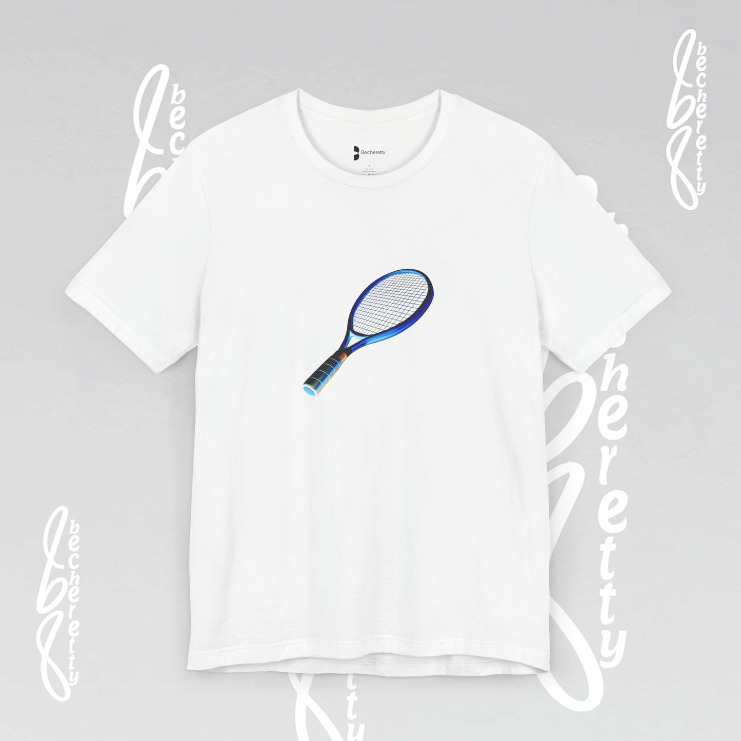 Vintage Tennis Racket - Graphic T'Shirt Becheretty - Tennis Enthusiasts - Casual Wear
