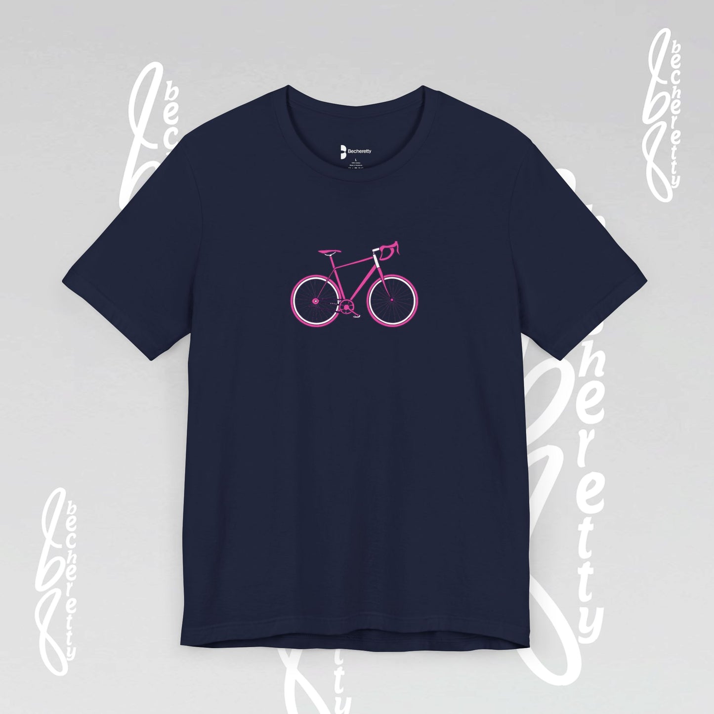 Pink Bike - Graphic T-Shirt Becheretty - Perfect gift for Bike Lovers - Casual Wear