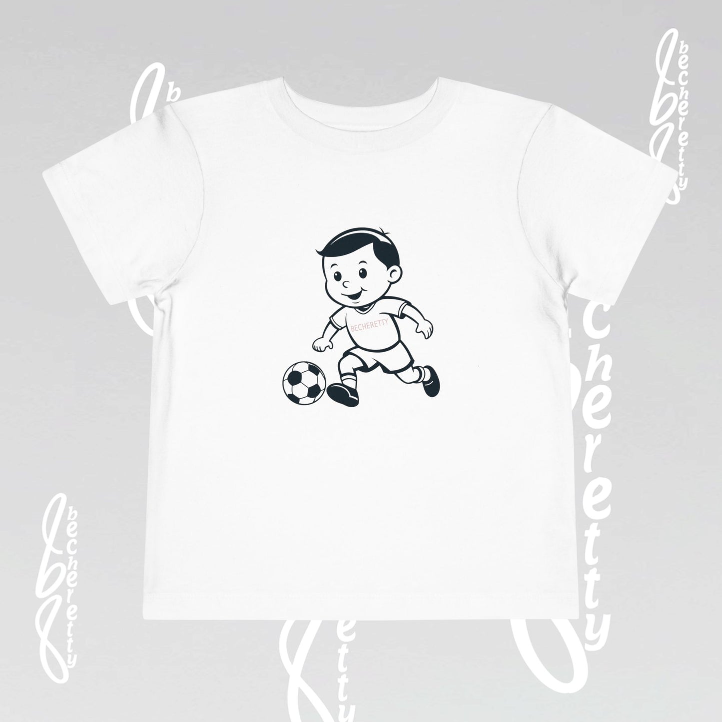 Toddler T'Shirt for Playful Days By Becheretty Design - Casual Toddler Wear - Soccer Lovers