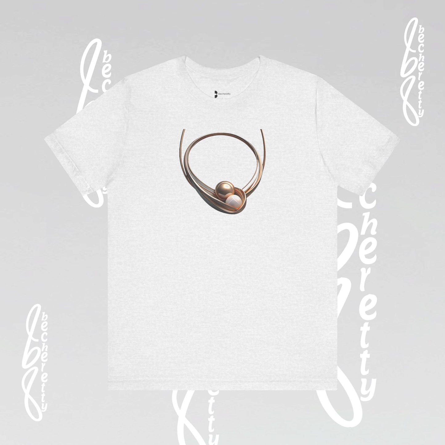 Elegant Pearl-Inspired - Graphic Tee Becheretty - Casual T-Shirt, Gift for Her, Stylish Summer Wear, Unique Fashion Statement