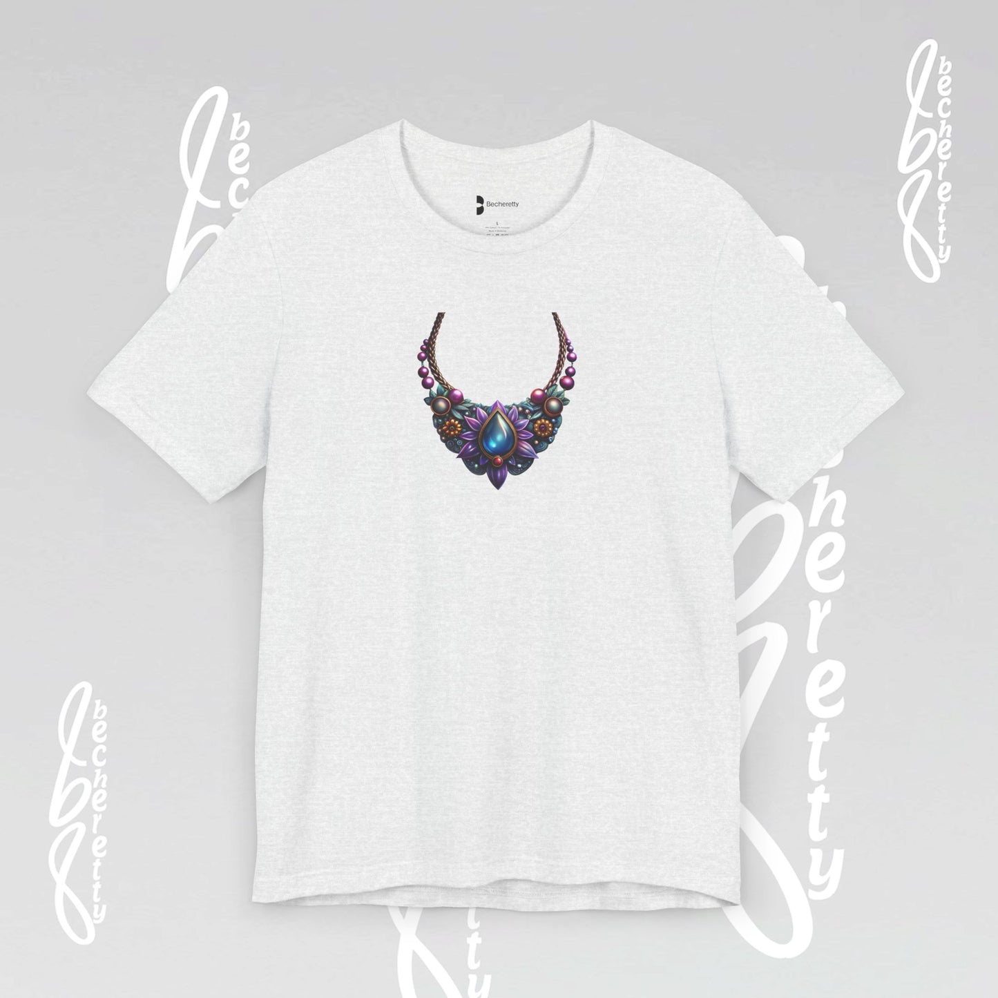 Colorful Necklace Design - Bohemian Inspire - Short Sleeve T'Shirt - Perfect gift for women