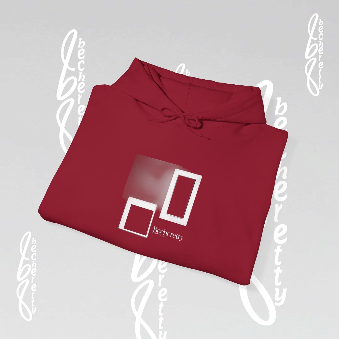 Graphic Hooded Becheretty - Art Minimalist - Unisex - Perfect for casual wear or lounging around the house