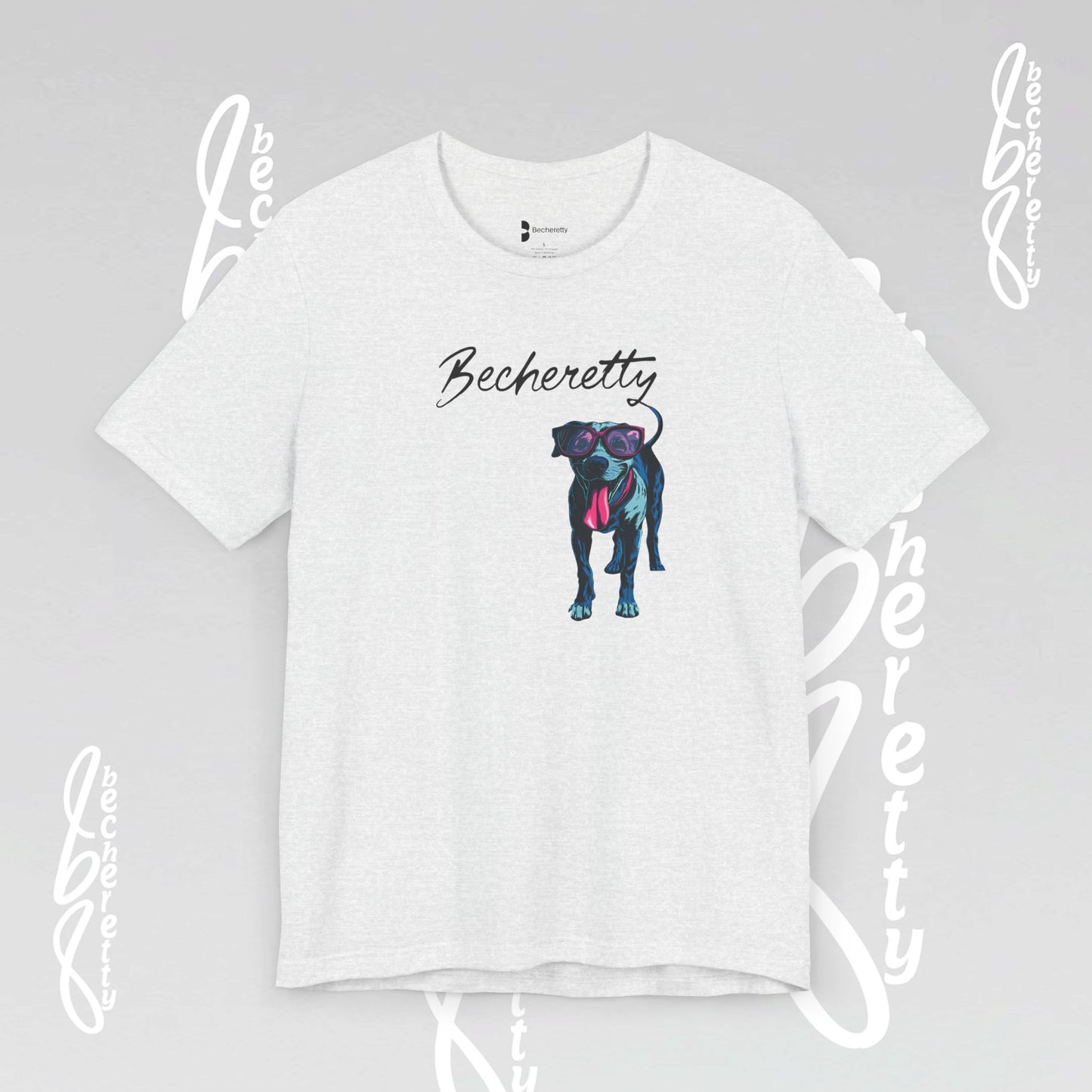 Dog Lovers T-Shirt Unisex - Art Graphic Becheretty - Unique Pet Apparel - Casual Wear