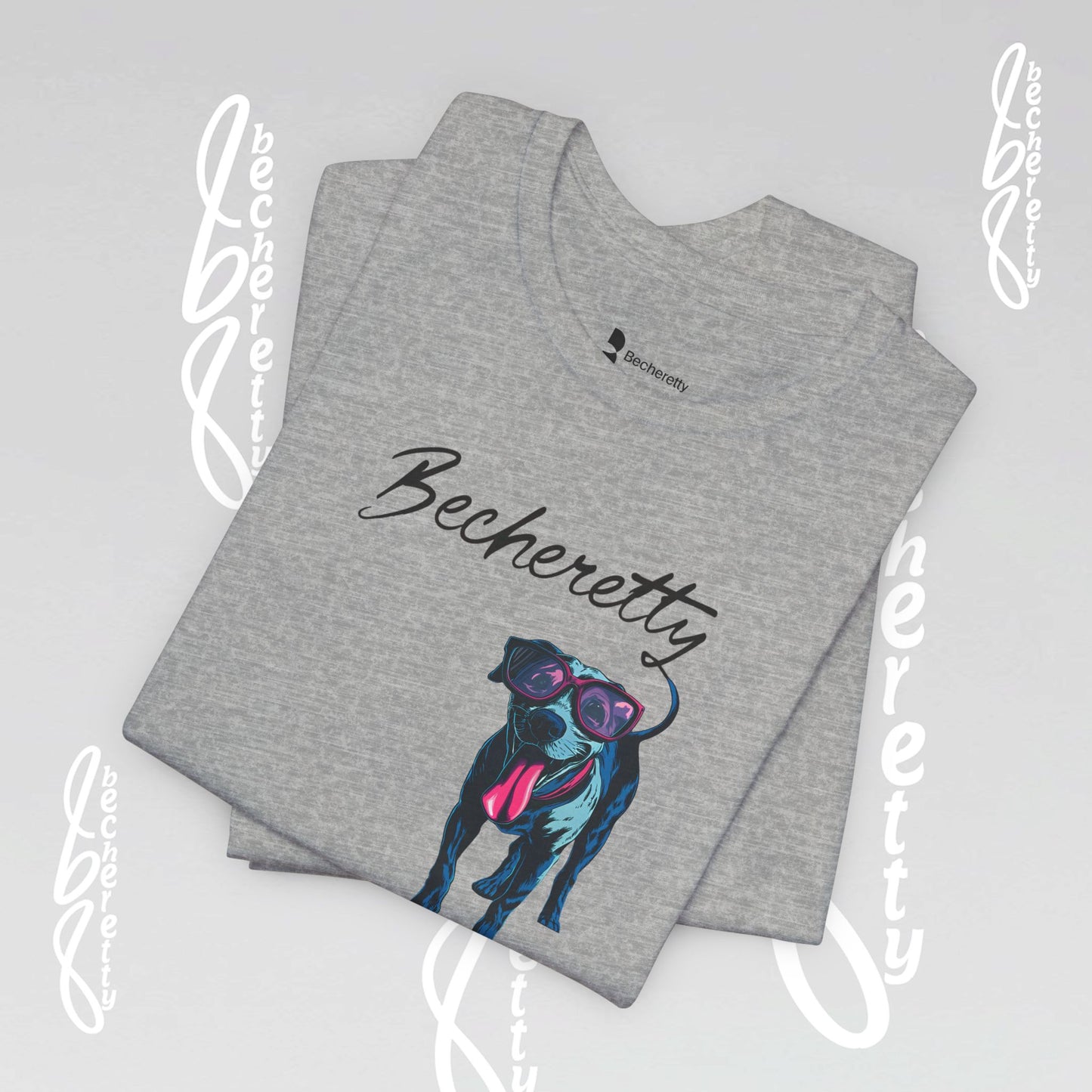 Dog Lovers T-Shirt Unisex - Art Graphic Becheretty - Unique Pet Apparel - Casual Wear