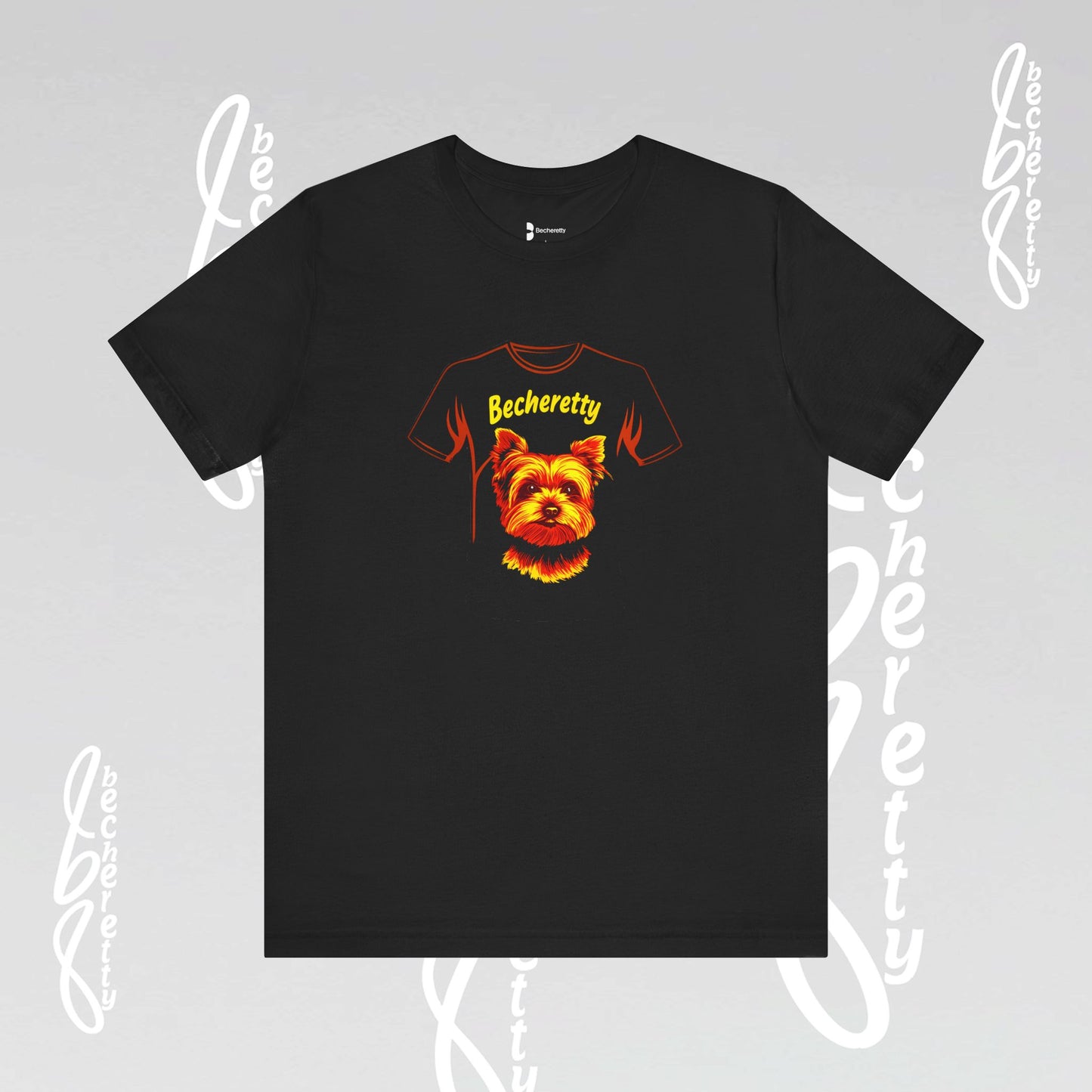 Yorkshire Graphic Tee Becheretty - Artistic Design for Yorkie Lovers & Best gift for them