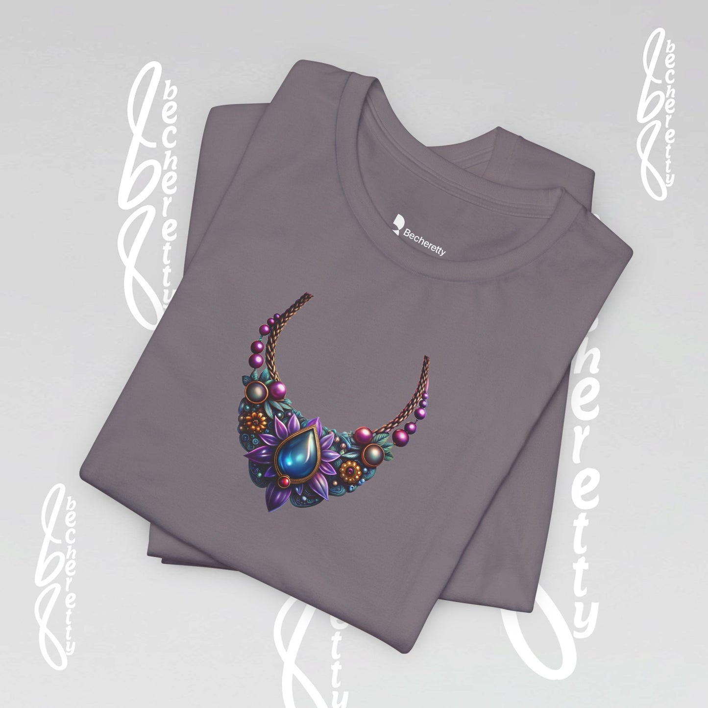 Colorful Necklace Design - Bohemian Inspire - Short Sleeve T'Shirt - Perfect gift for women