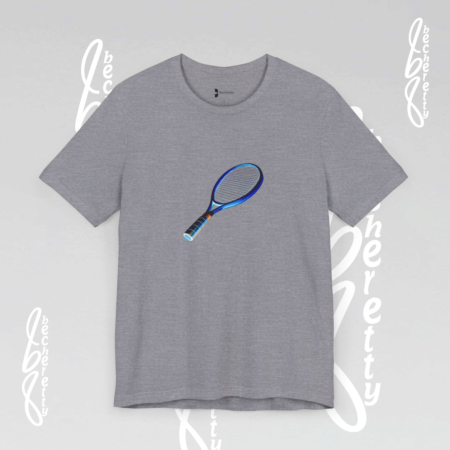 Vintage Tennis Racket - Graphic T'Shirt Becheretty - Tennis Enthusiasts - Casual Wear