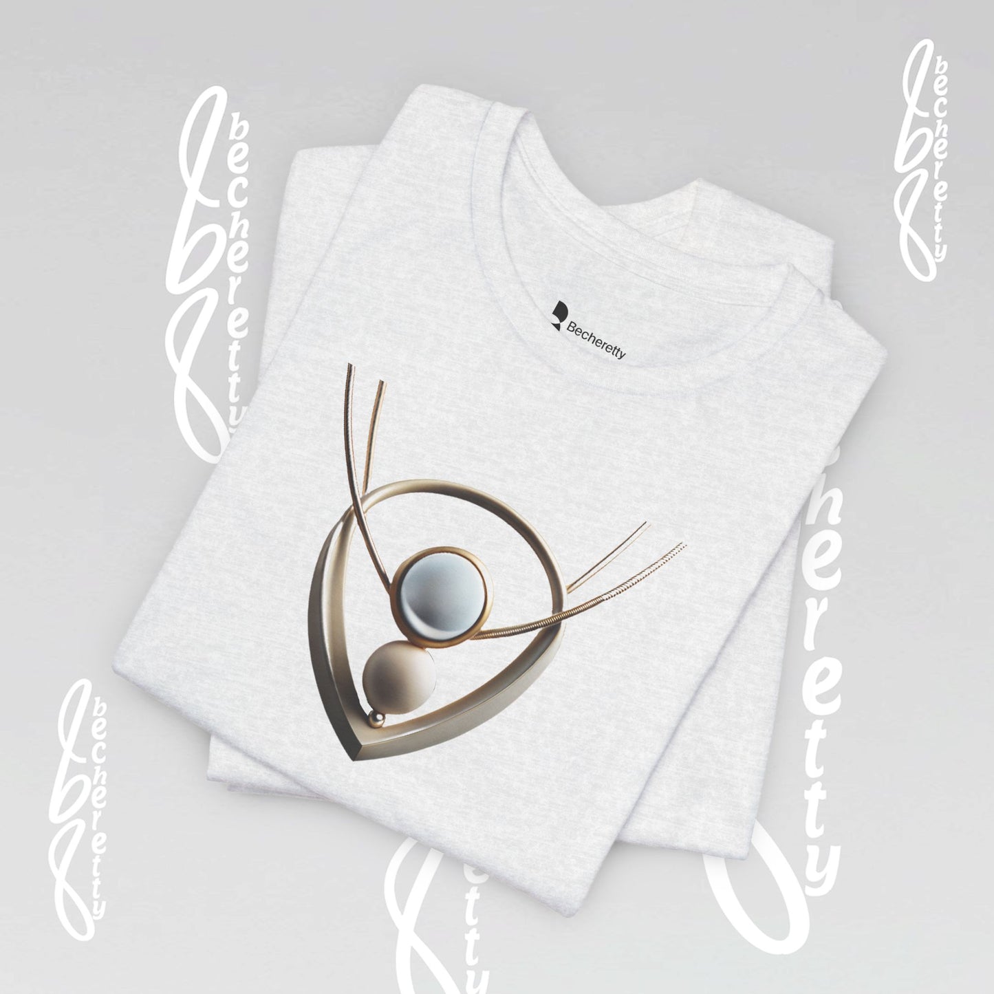 Artistic Necklace - Graphic Tee Becheretty – Unique Design - Casual wear - Women's Perfect Gift
