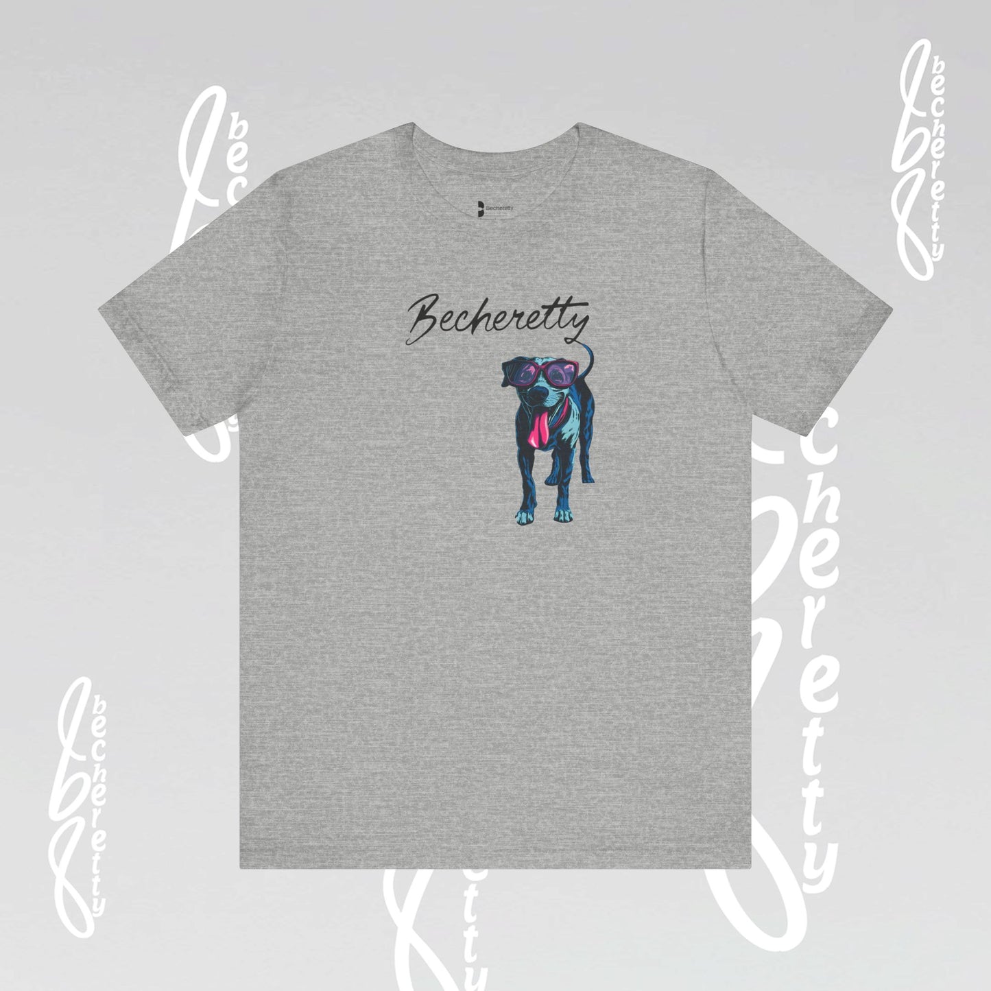 Dog Lovers T-Shirt Unisex - Art Graphic Becheretty - Unique Pet Apparel - Casual Wear
