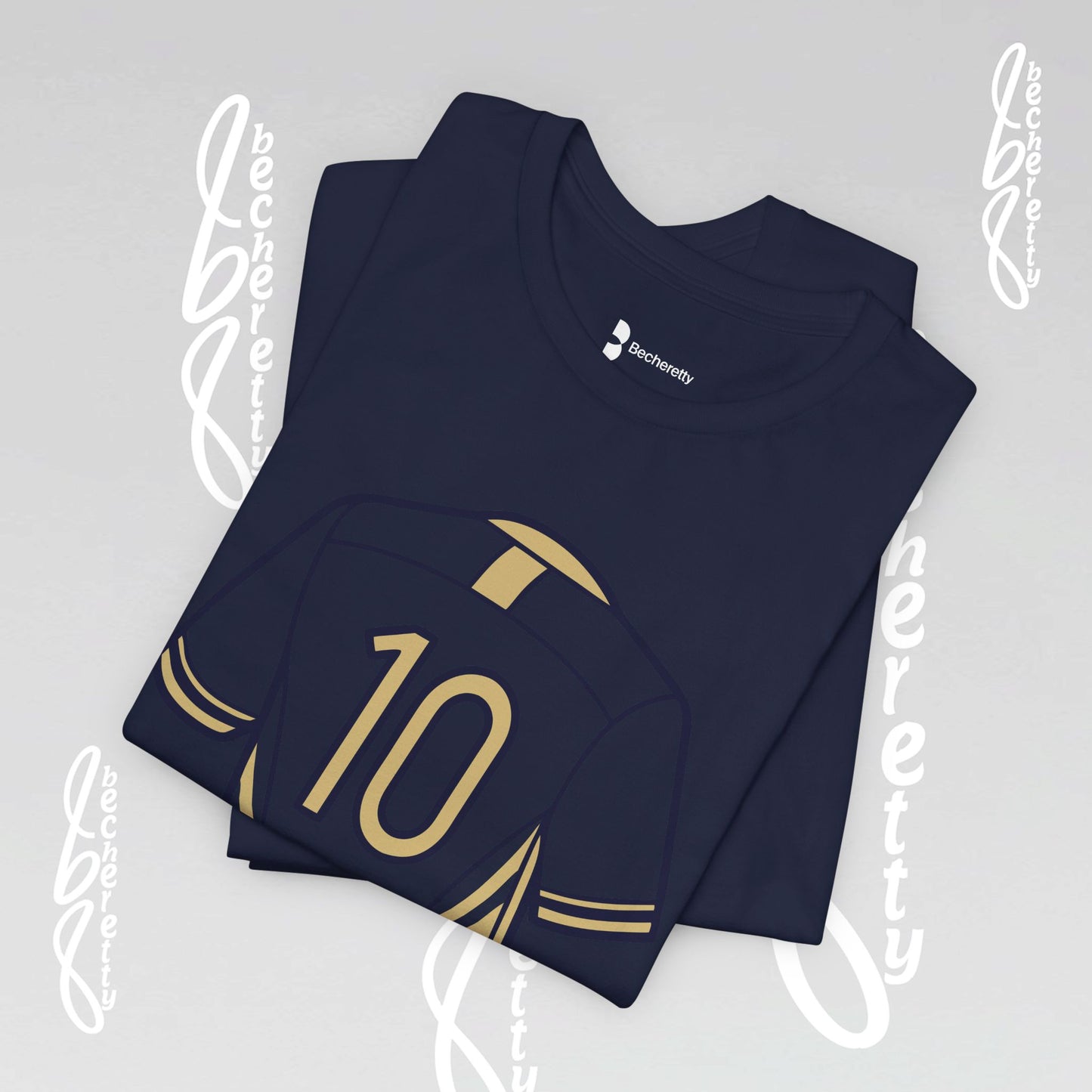 Soccer T-Shirt Number 10 Unisex - Graphic Becheretty - Game Day - Casual wear - Gift for Soccer Lovers