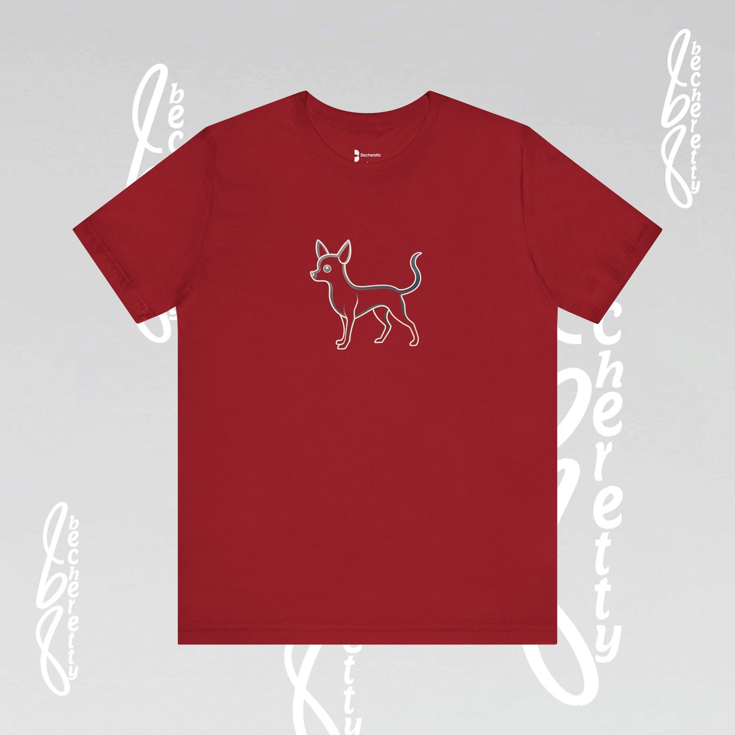 Chihuahua T-Shirt Unisex - Minimalist Art Graphic Becheretty - Trendy Tee - Casual Wear