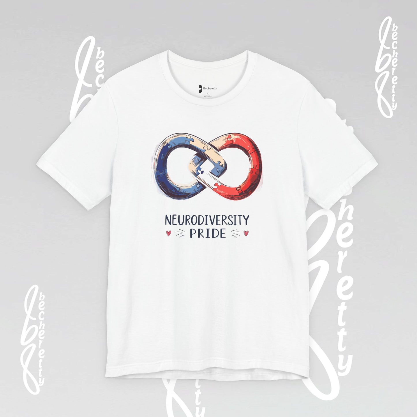 Neurodiversity Pride Tee - Graphic Art Becheretty - Summer, Casual T-Shirt