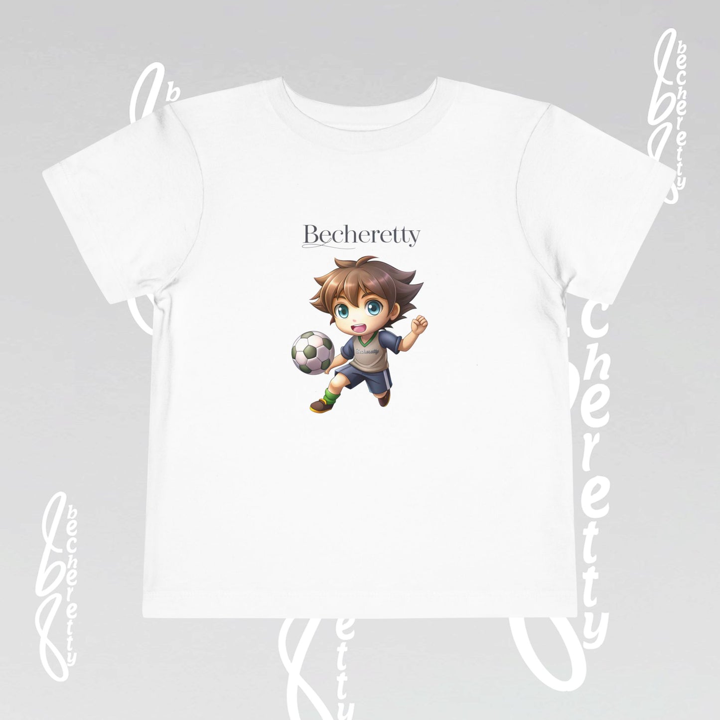 Toddler T'Shirt - Fun Graphic Becheretty - Perfect for Soccer Lovers - Kids Casual Wear