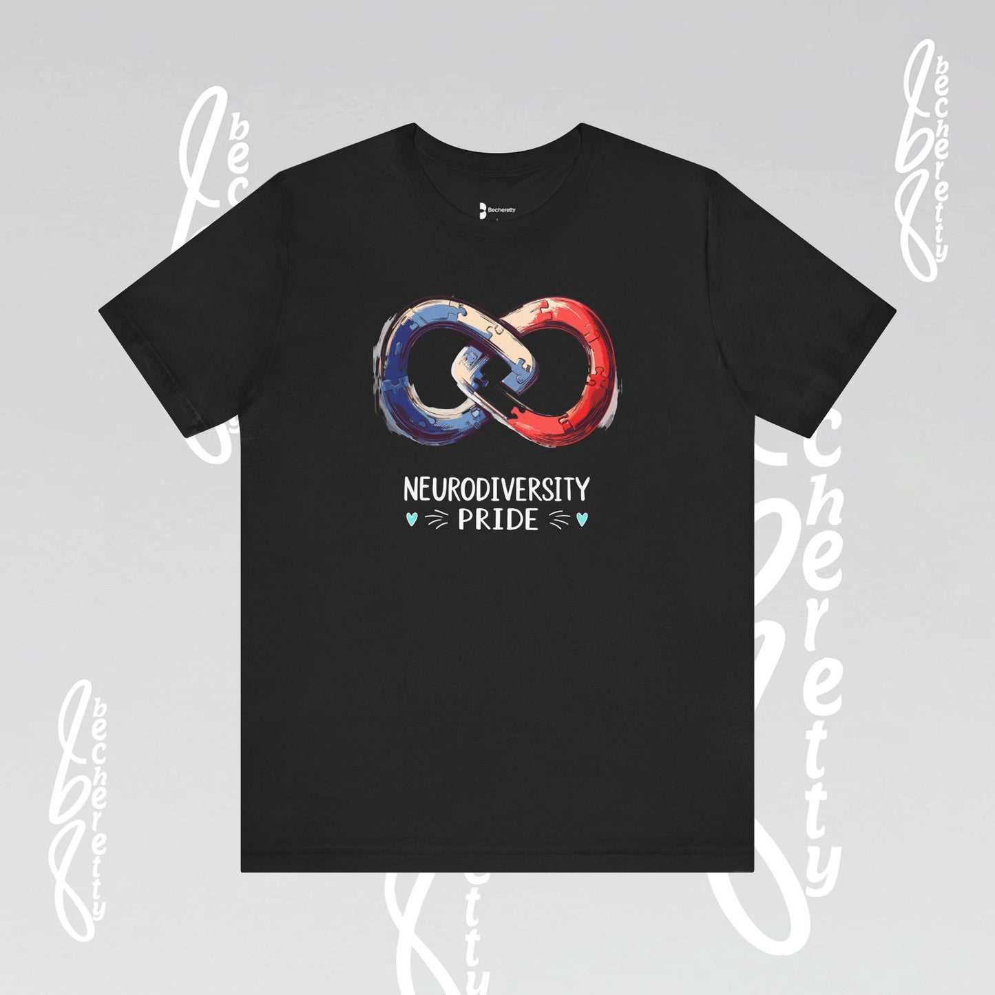 Neurodiversity Pride Tee - Graphic Art Becheretty - Summer, Casual T-Shirt