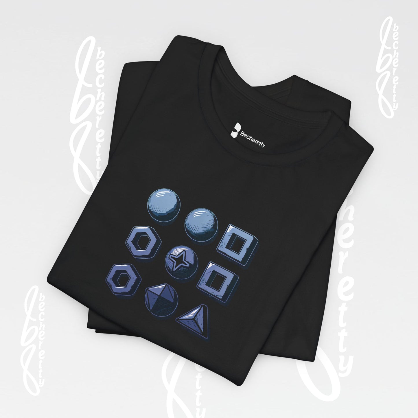 Graphic T-Shirt Becheretty - Short Sleeve, Unisex - Stylish Minimalist - Casual Wear