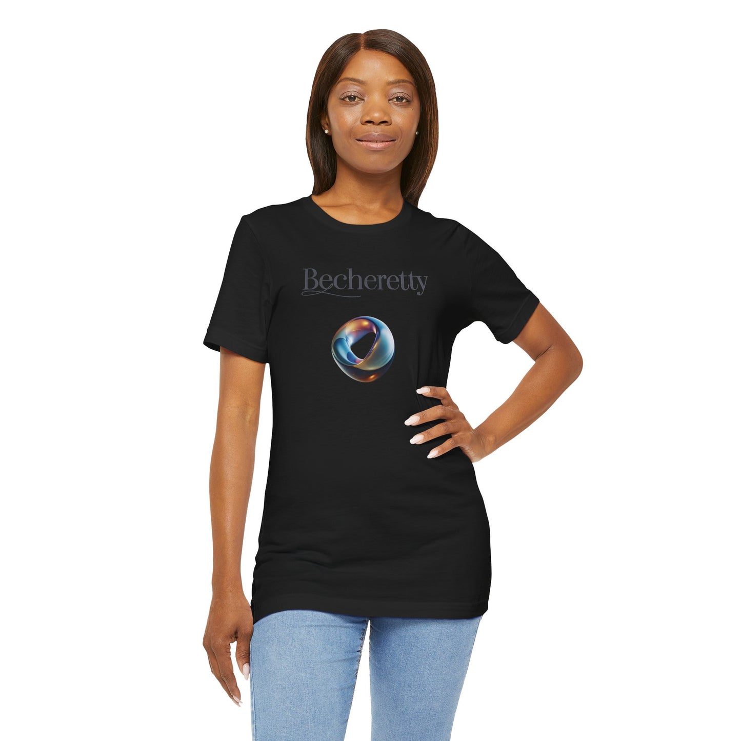 Abstract futuristic ring - Graphic T-Shirt - Becheretty Design - Gift for Women - Casual Wear