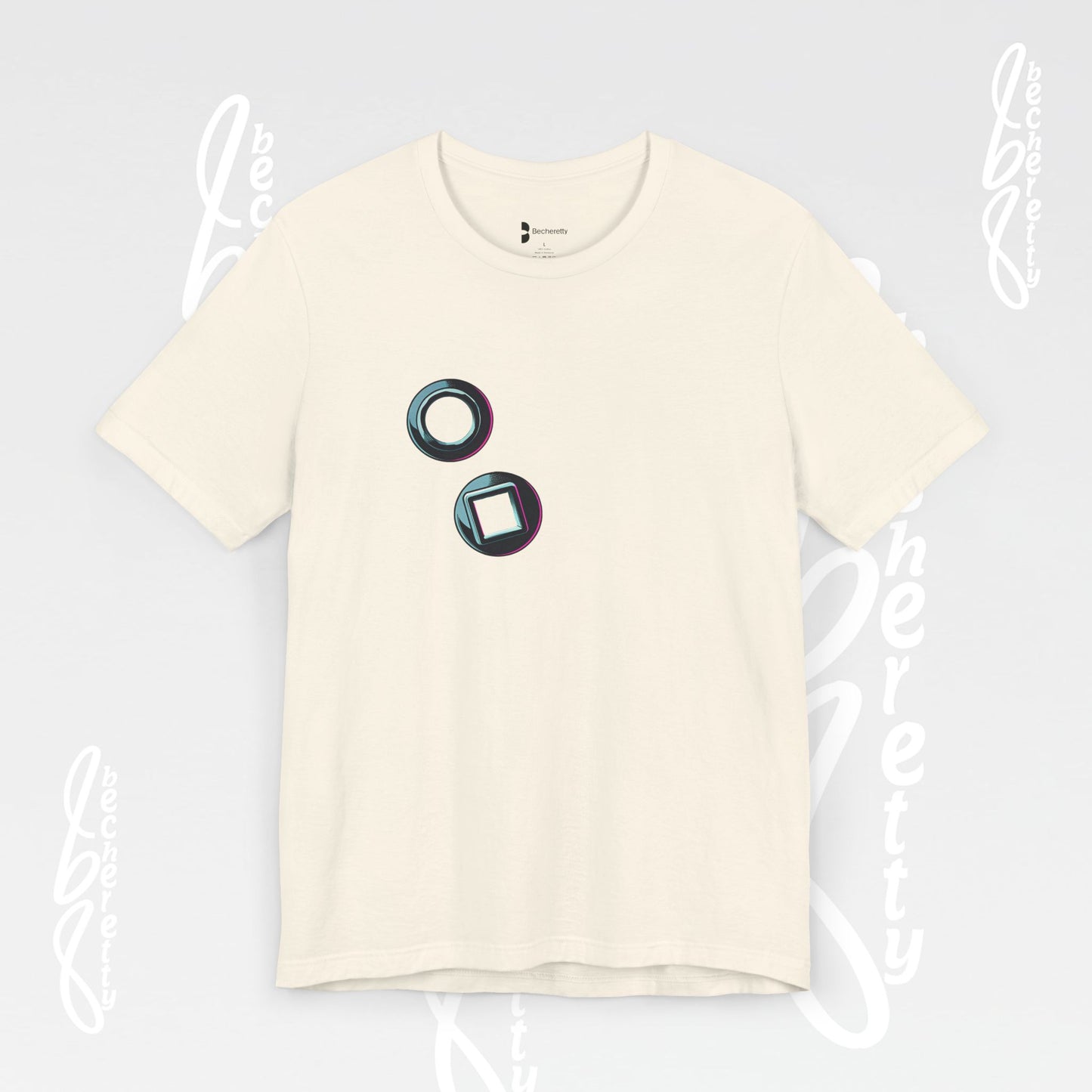 Graphic T-Shirt short sleeve, Unisex - Becheretty Minimalist Design - Casual Wear