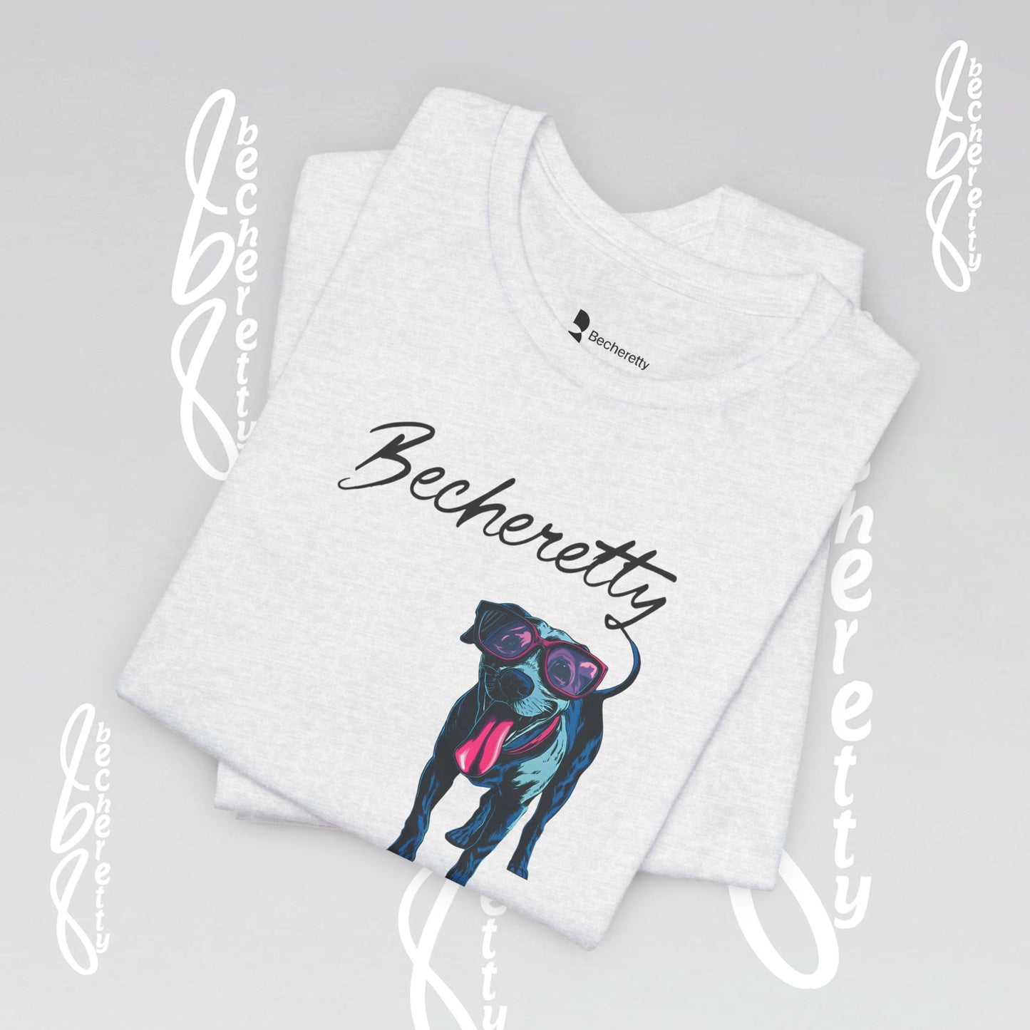 Dog Lovers T-Shirt Unisex - Art Graphic Becheretty - Unique Pet Apparel - Casual Wear