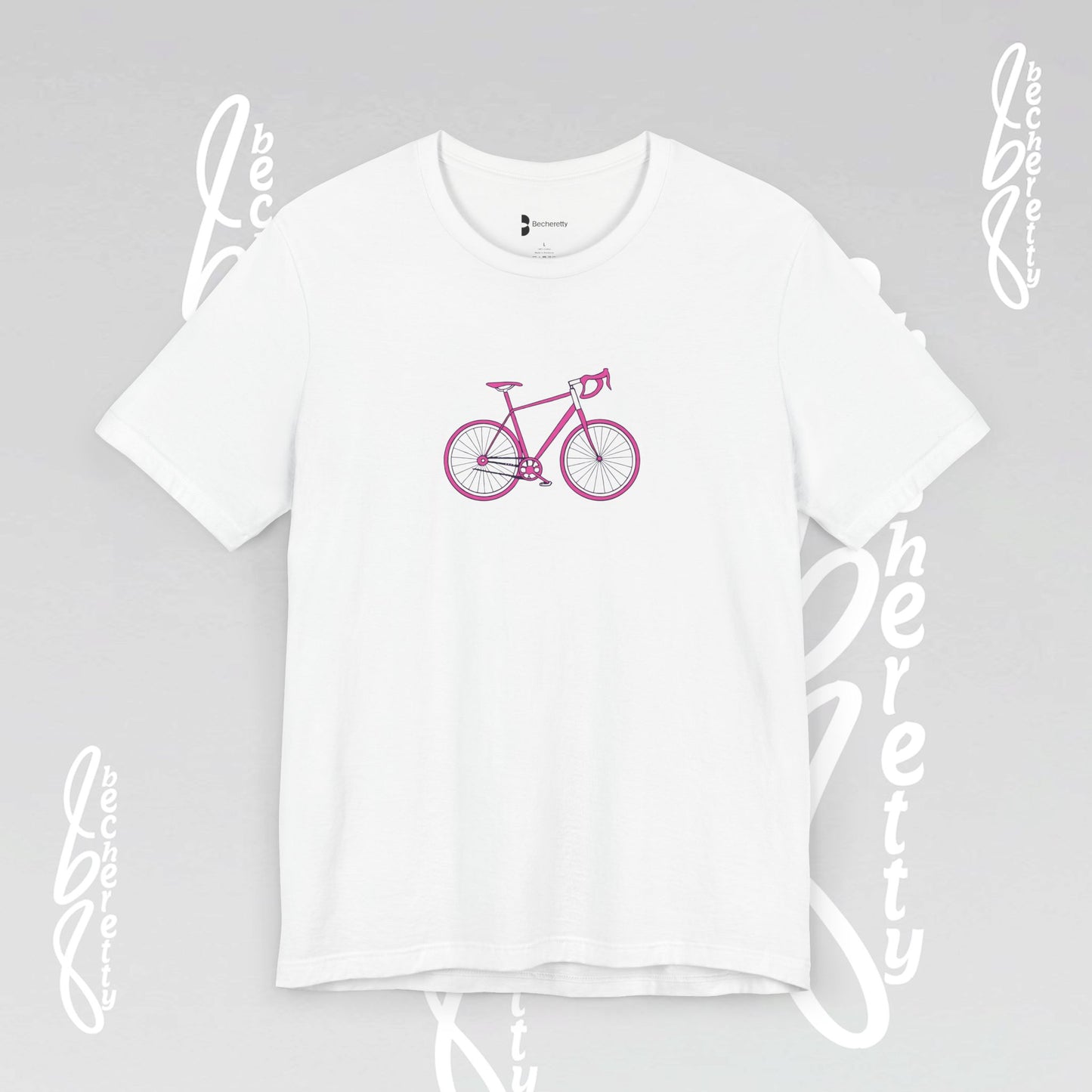 Pink Bike - Graphic T-Shirt Becheretty - Perfect gift for Bike Lovers - Casual Wear