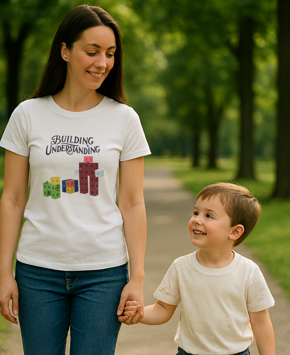 Graphic Building Understanding Tee - Supporting Neurodiversity and Autism Awareness