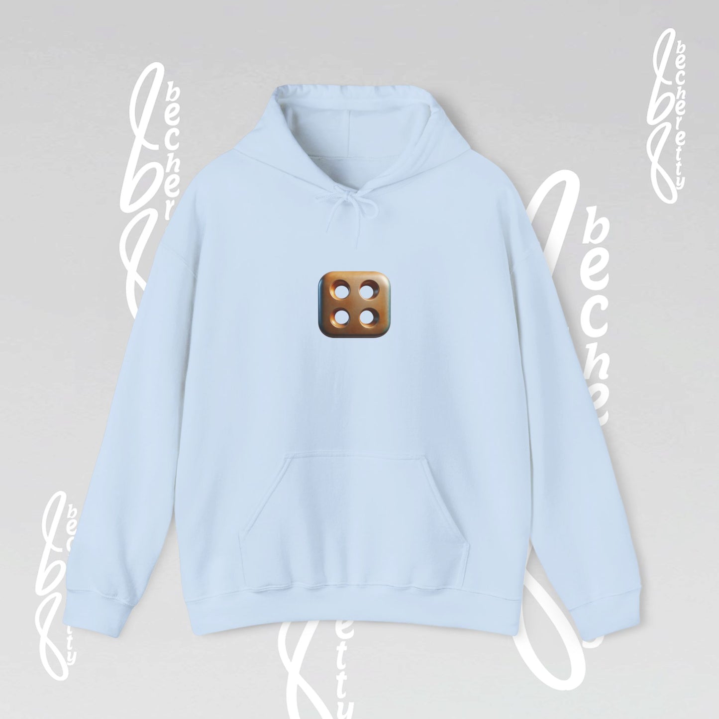 Graphic Unisex Hoodie Becheretty - Original Artistic Dice Design - Art Minimalist