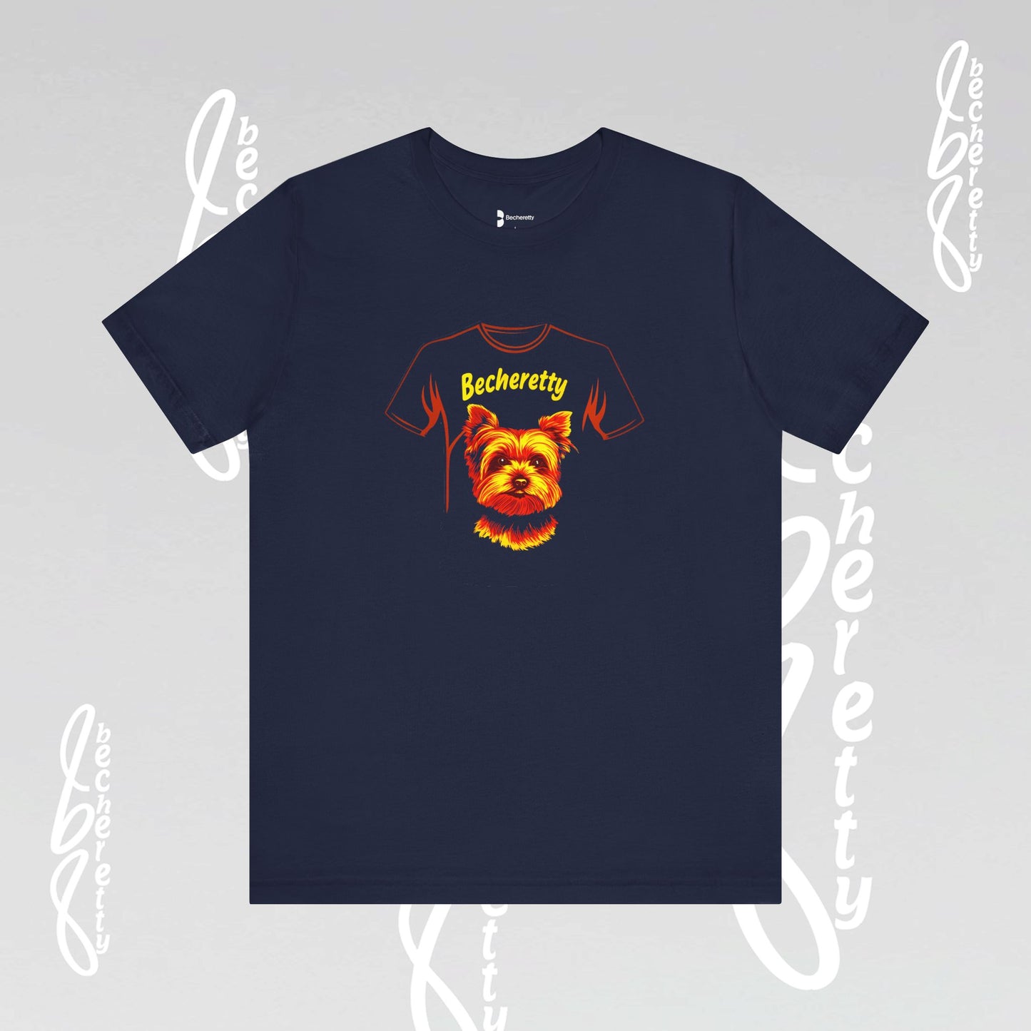 Yorkshire Graphic Tee Becheretty - Artistic Design for Yorkie Lovers & Best gift for them