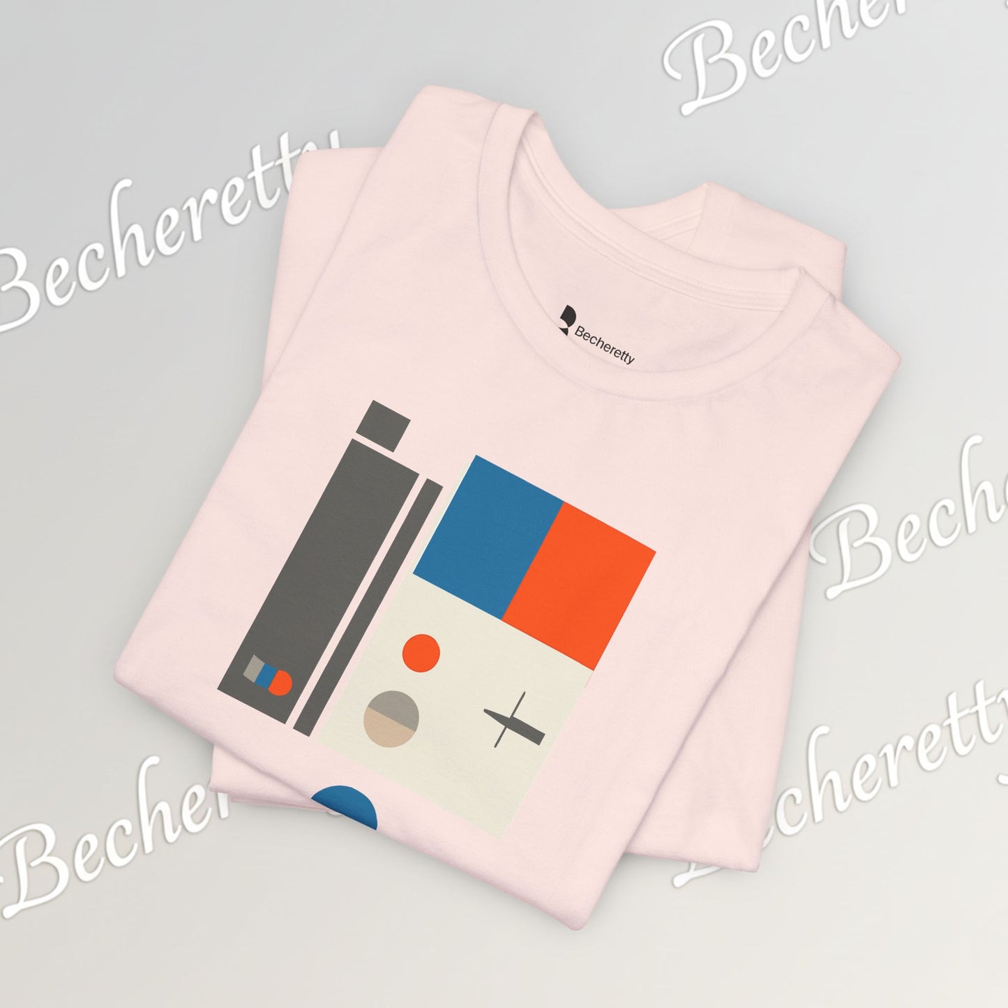 Artistic Graphic T-Shirt Becheretty - Perfect Gift for Art Lovers - Bauhaus-inspired geometric artwork