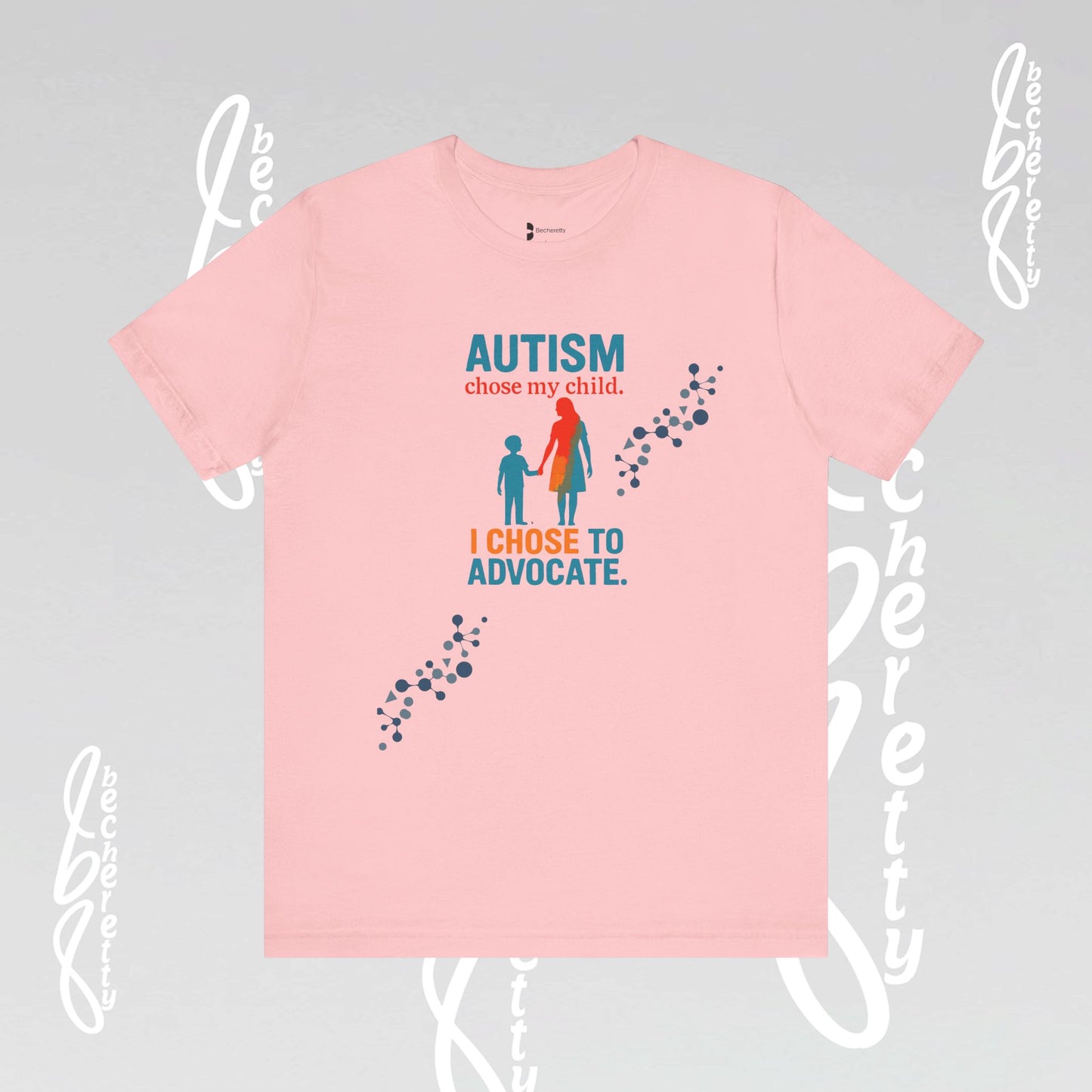 Autism Awareness Unisex Tee - Becheretty Graphic - Perfect gift for parents and friends supporting the cause.