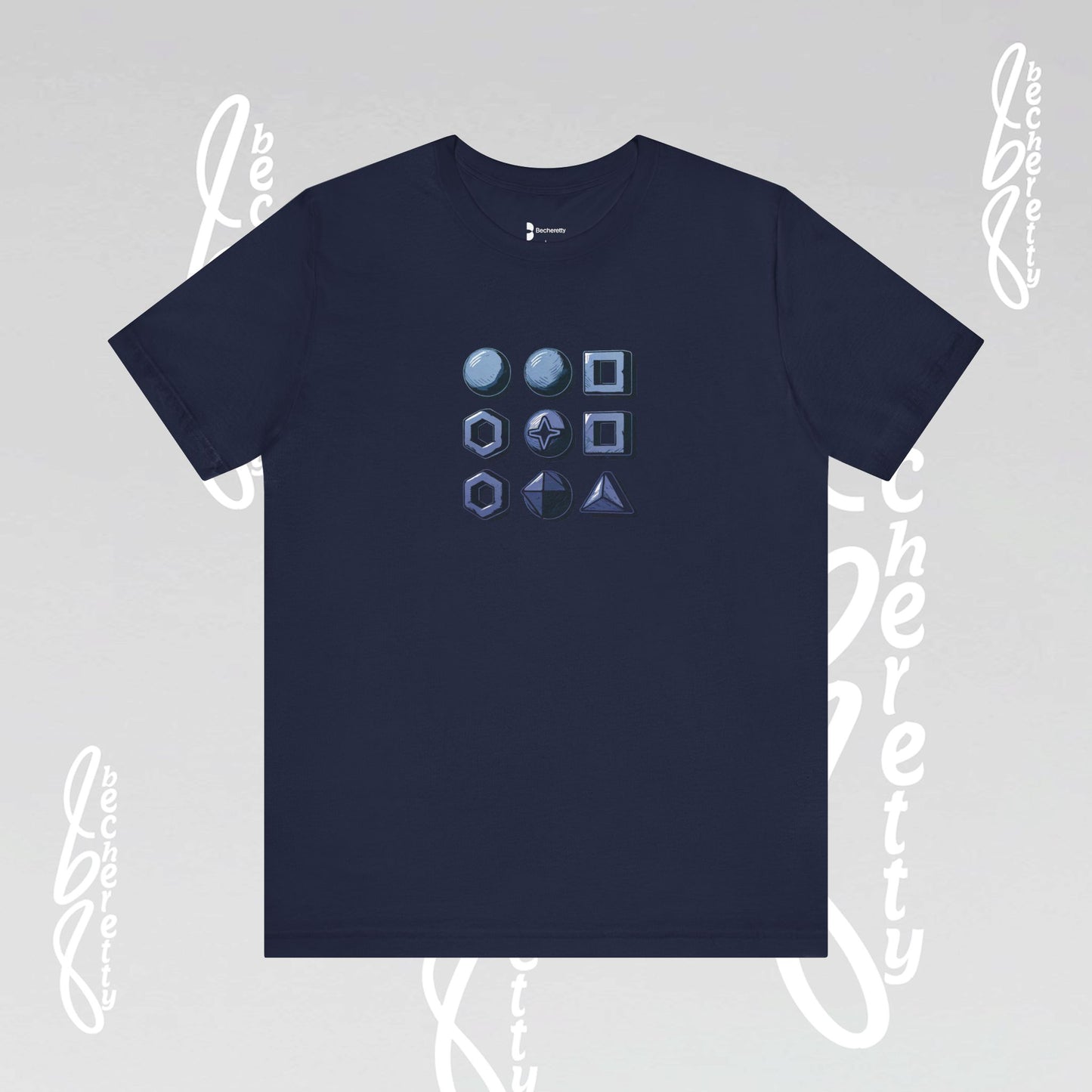 Graphic T-Shirt Becheretty - Short Sleeve, Unisex - Stylish Minimalist - Casual Wear