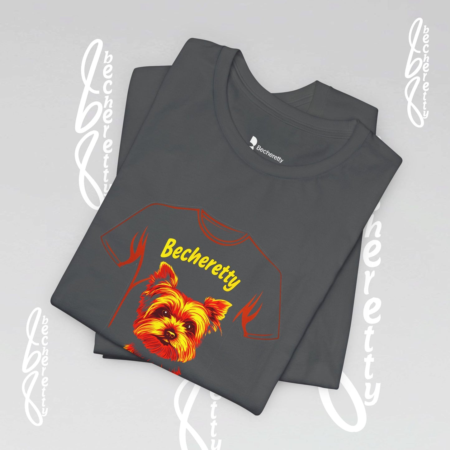 Yorkshire Graphic Tee Becheretty - Artistic Design for Yorkie Lovers & Best gift for them