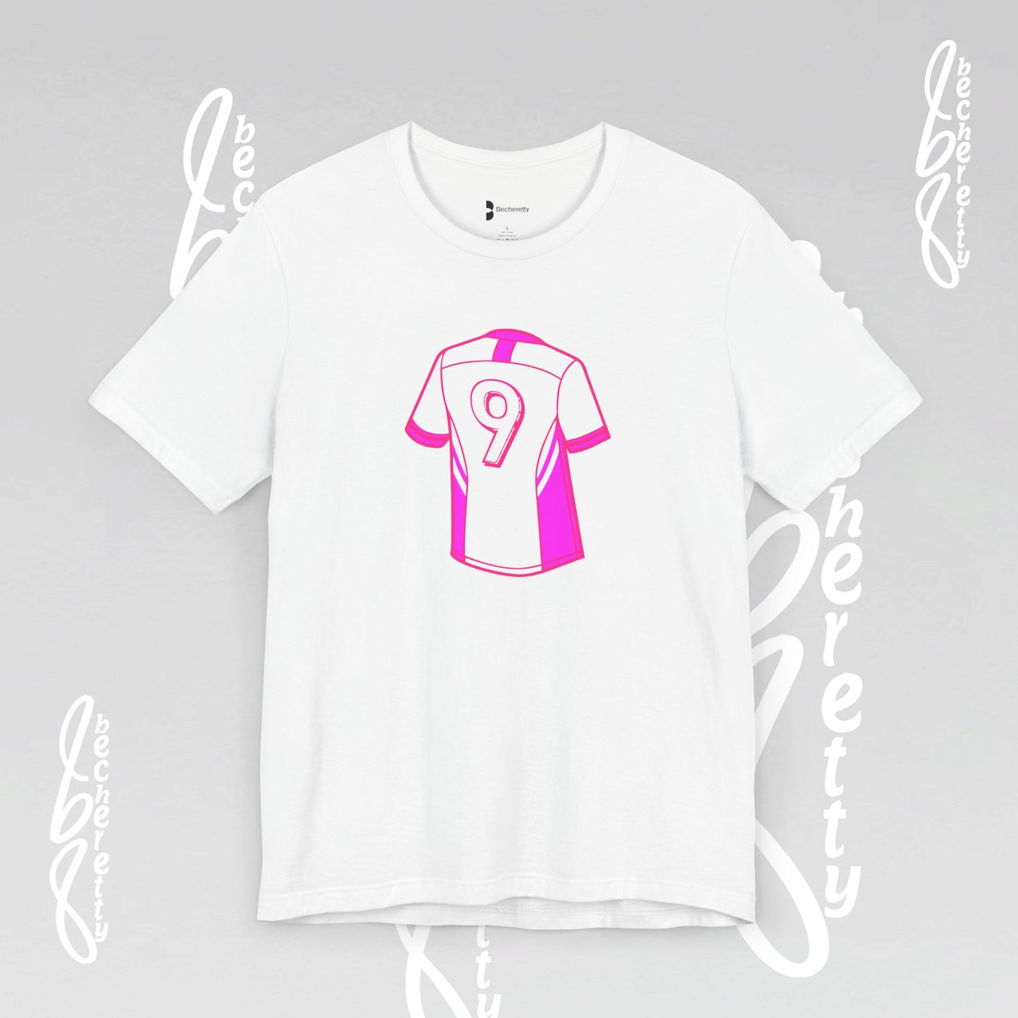 Soccer T-Shirt Number 9 - Unisex - Graphic Becheretty - Perfect Gift for Soccer Lovers - Casual Wear