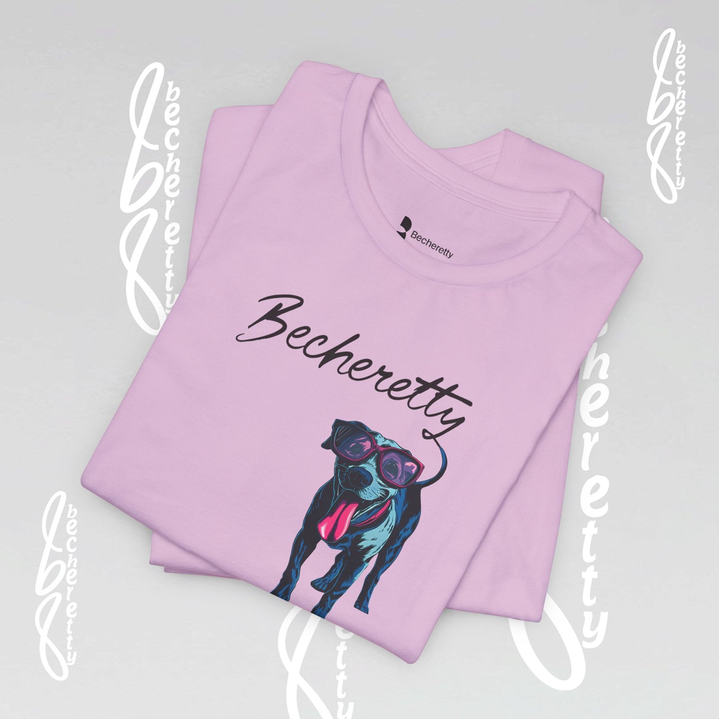 Dog Lovers T-Shirt Unisex - Art Graphic Becheretty - Unique Pet Apparel - Casual Wear