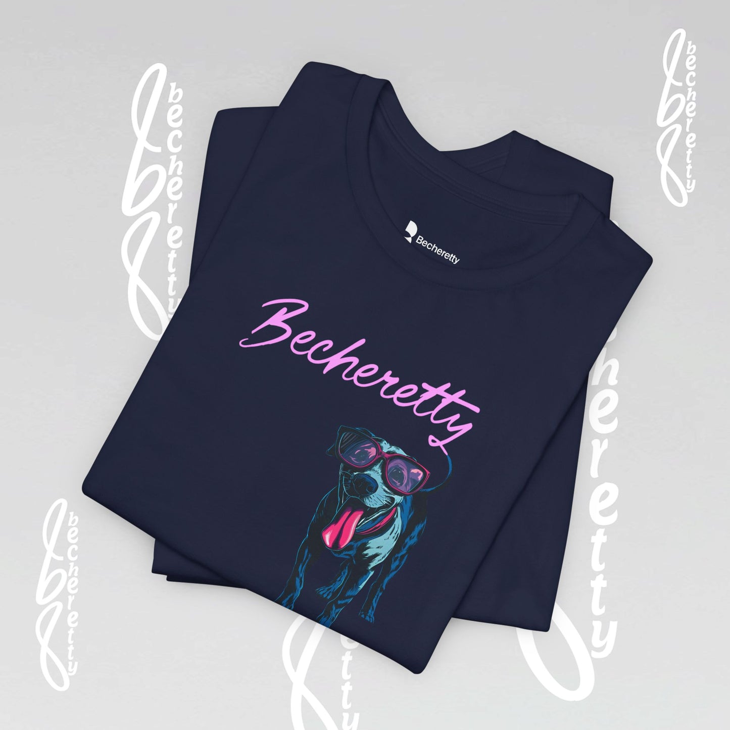 Dog Lovers T-Shirt Unisex - Art Graphic Becheretty - Unique Pet Apparel - Casual Wear