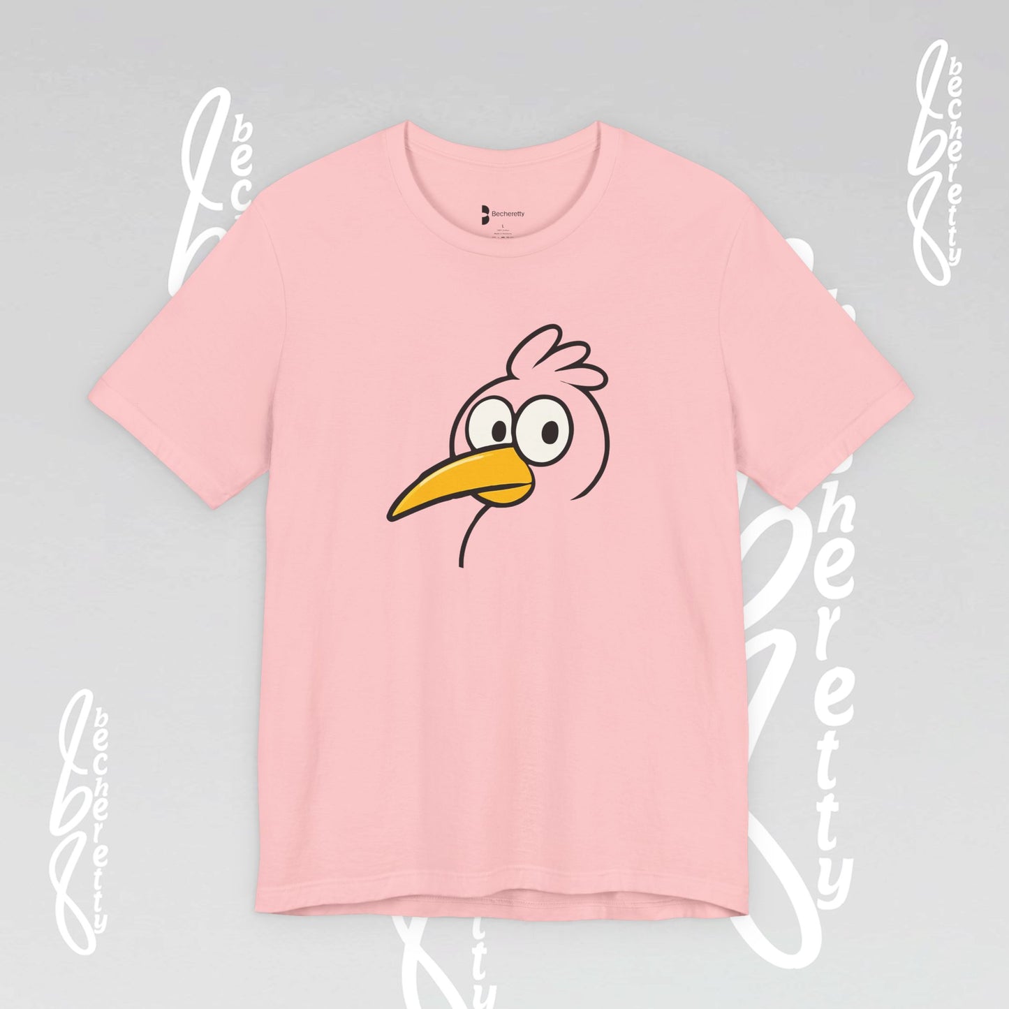 Artistic Minimalist Graphic Becheretty T-shirt - Inspired by a child's drawing - Every Mind Can Fly - Celebrating Neurodiversity.
