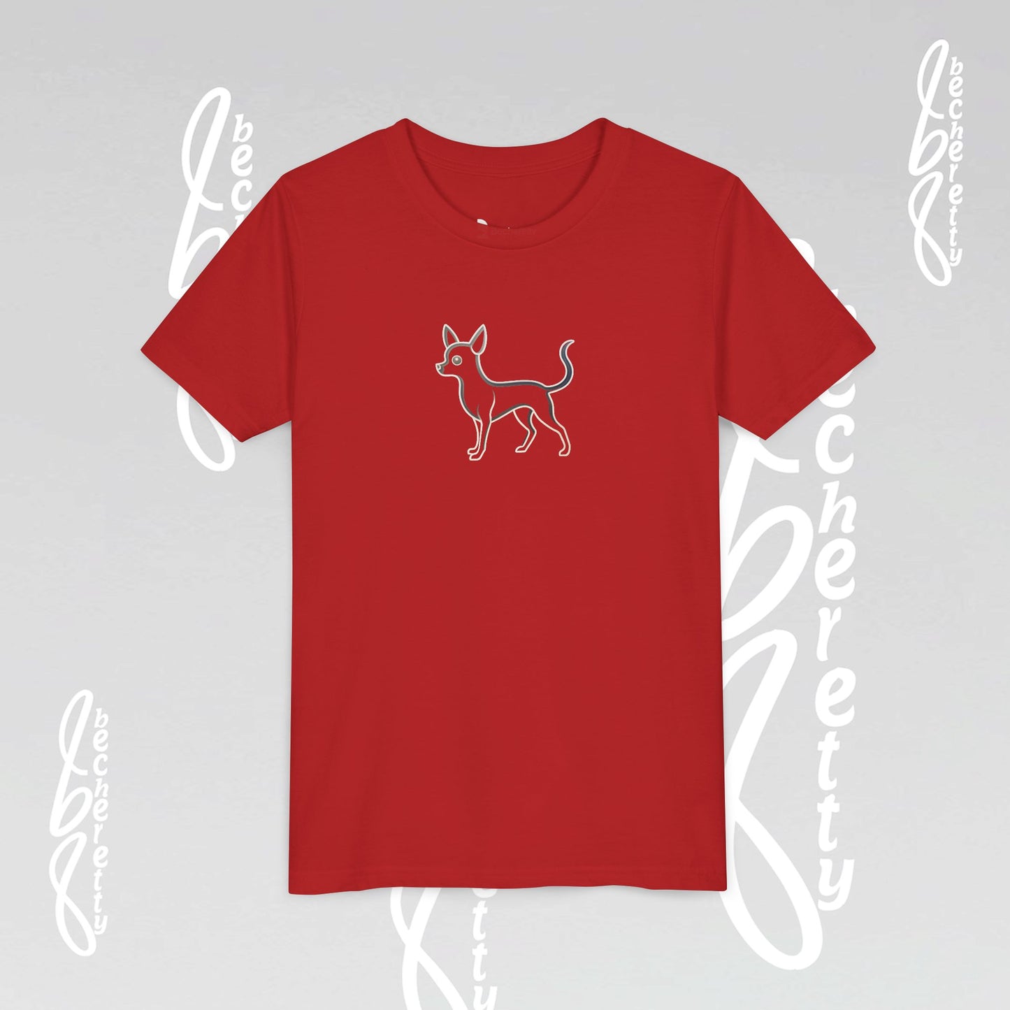 Youth T'Shirt - Graphic Chihuahua - Minimalist Art Becheretty