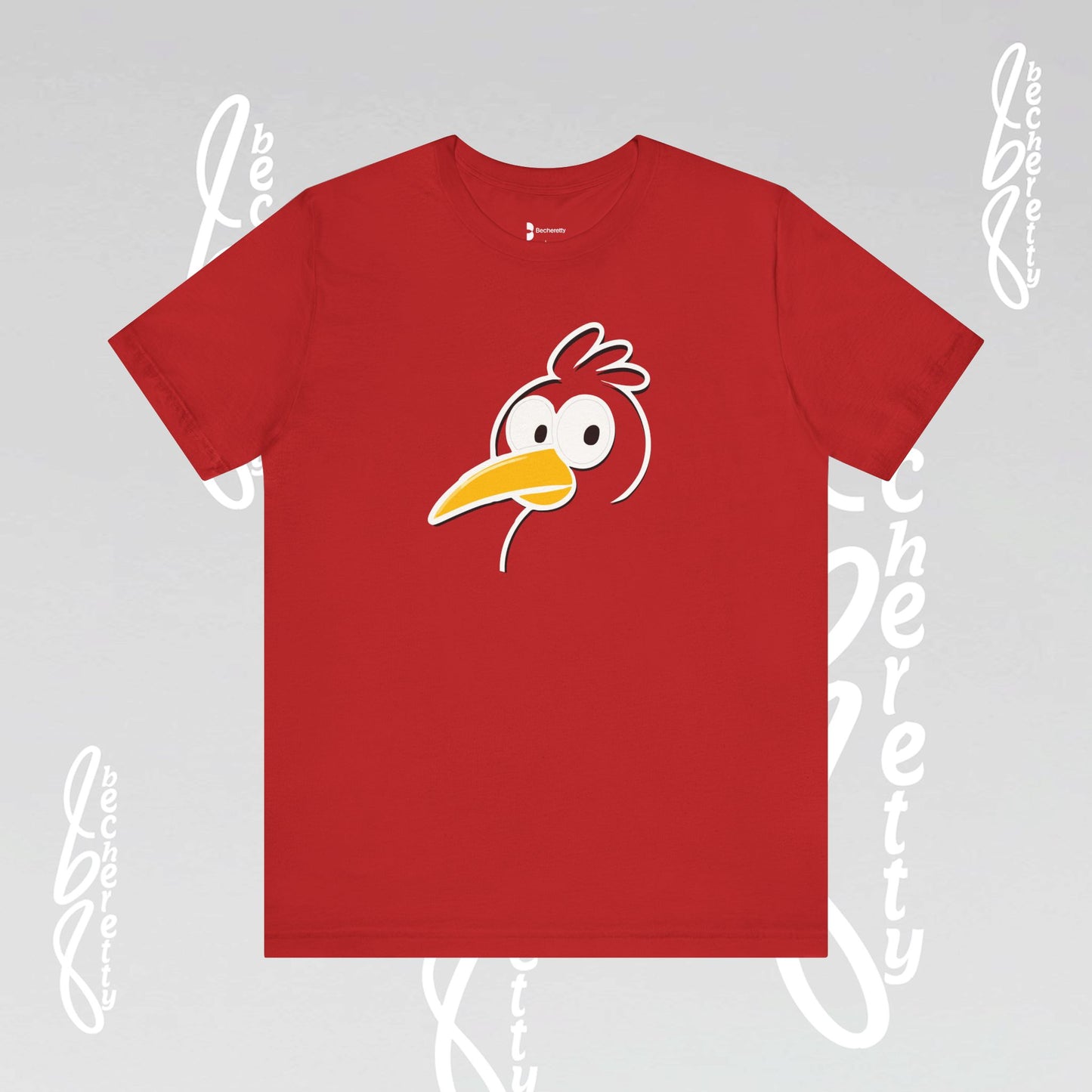 Artistic Minimalist Graphic Becheretty T-shirt - Inspired by a child's drawing - Every Mind Can Fly - Celebrating Neurodiversity.