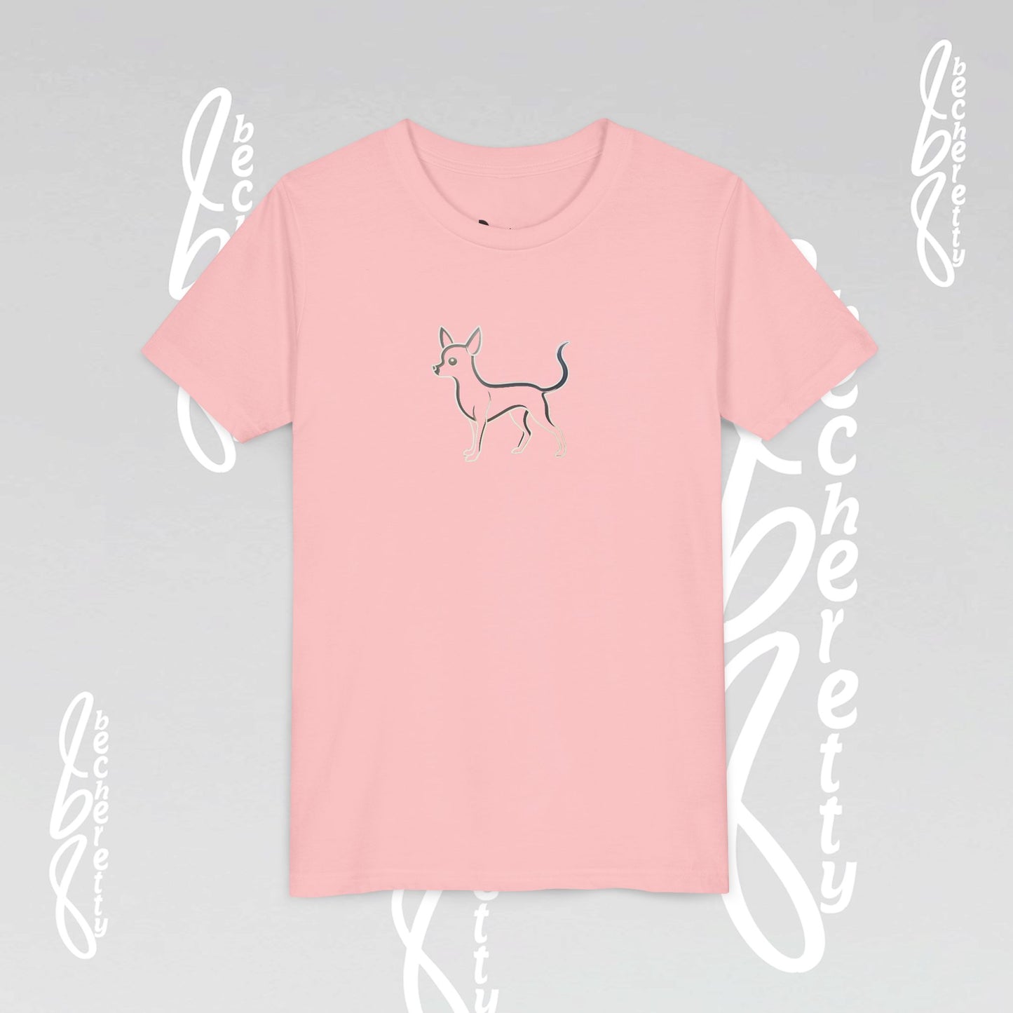 Youth T'Shirt - Graphic Chihuahua - Minimalist Art Becheretty