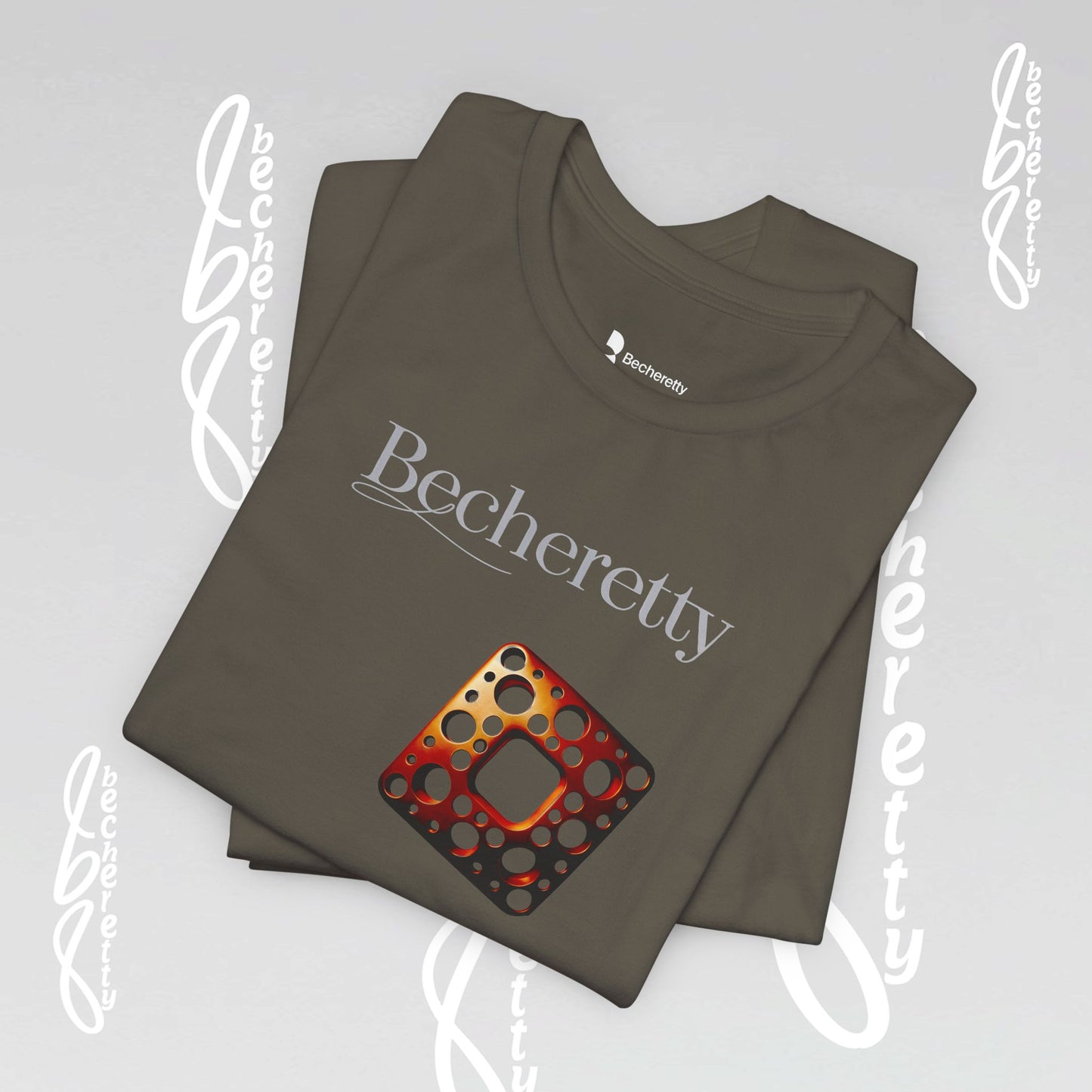 Stylish Minimalist Art Design Becheretty - Trendy short sleeve T-Shirt - Casual Wear - Gift for Him