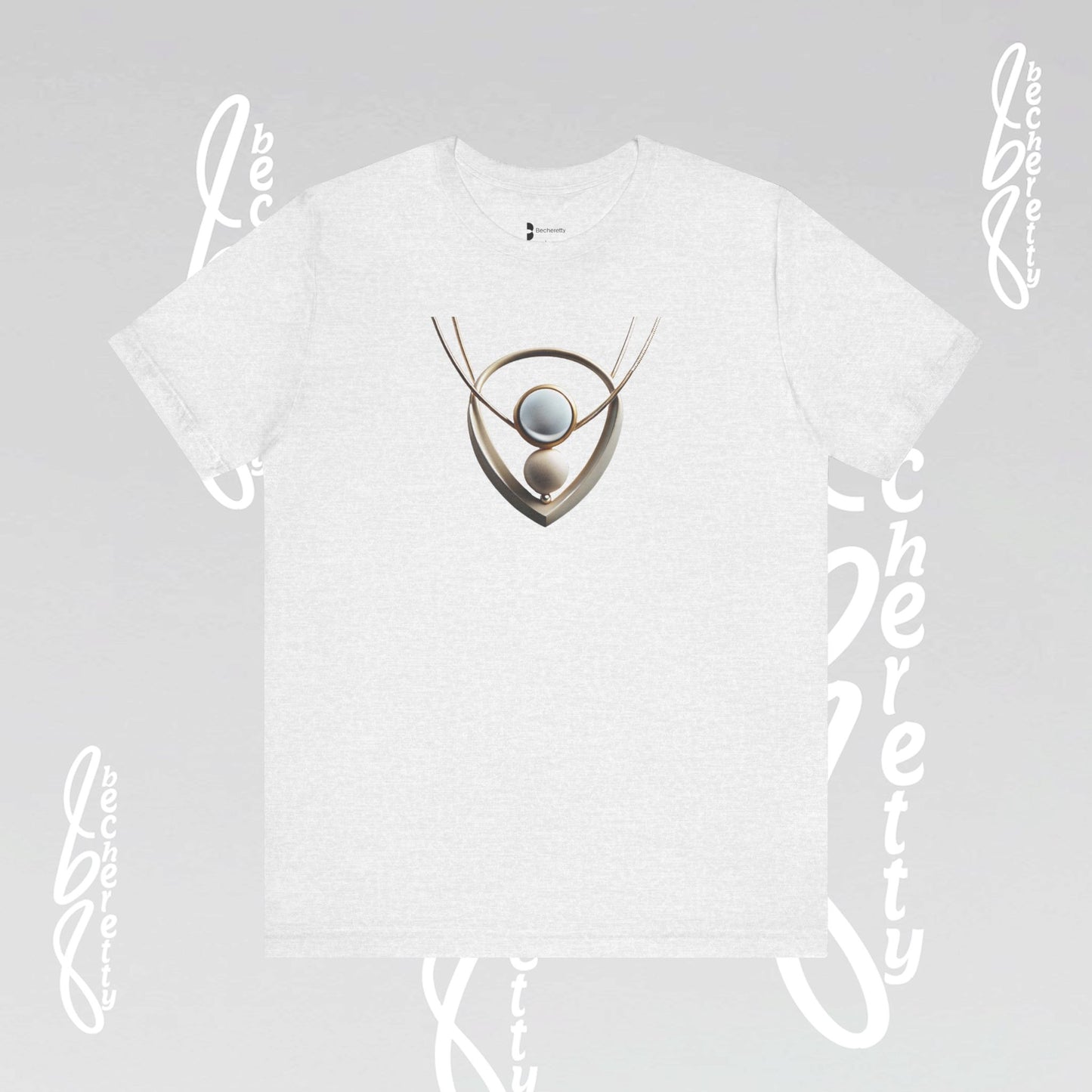 Artistic Necklace - Graphic Tee Becheretty – Unique Design - Casual wear - Women's Perfect Gift