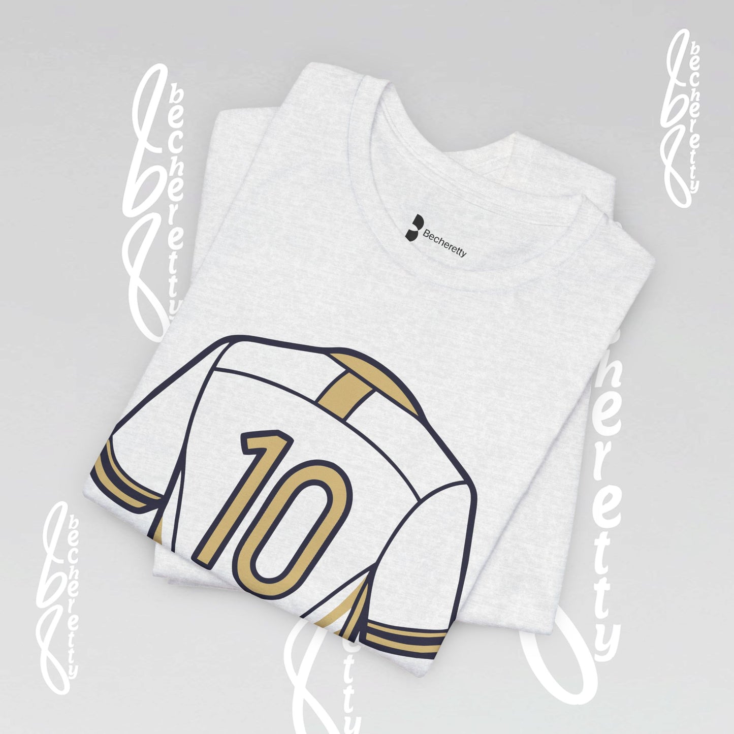 Soccer T-Shirt Number 10 Unisex - Graphic Becheretty - Game Day - Casual wear - Gift for Soccer Lovers