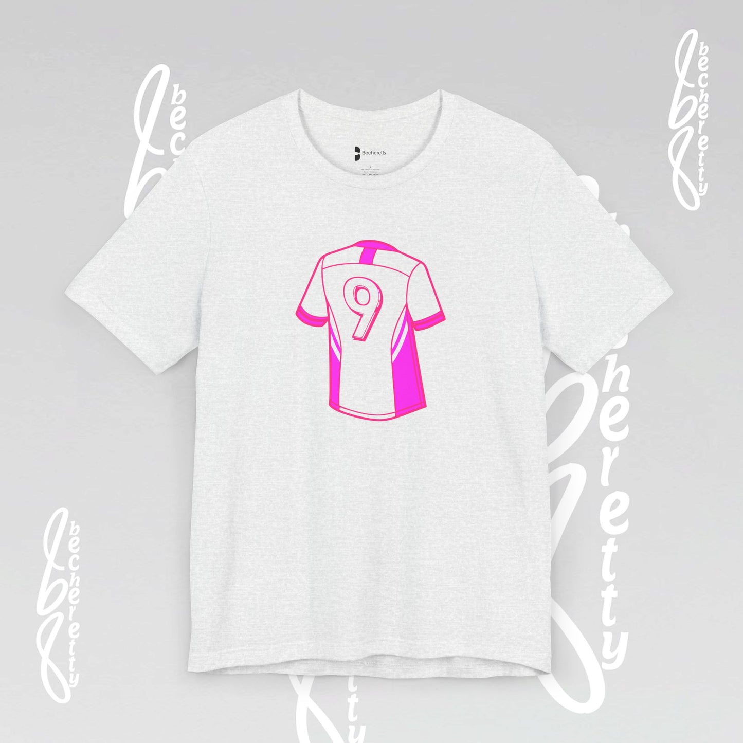 Soccer T-Shirt Number 9 - Unisex - Graphic Becheretty - Perfect Gift for Soccer Lovers - Casual Wear